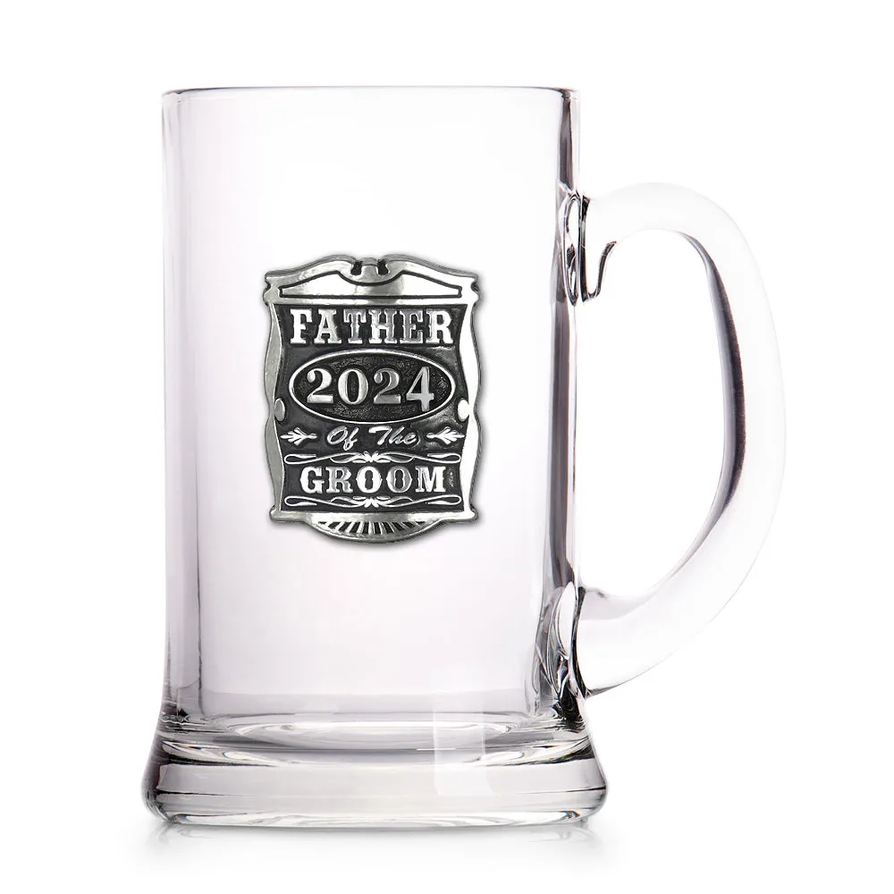 1 Pint Wedding Father Of The Groom Glass Beer Mug Tankard 2024