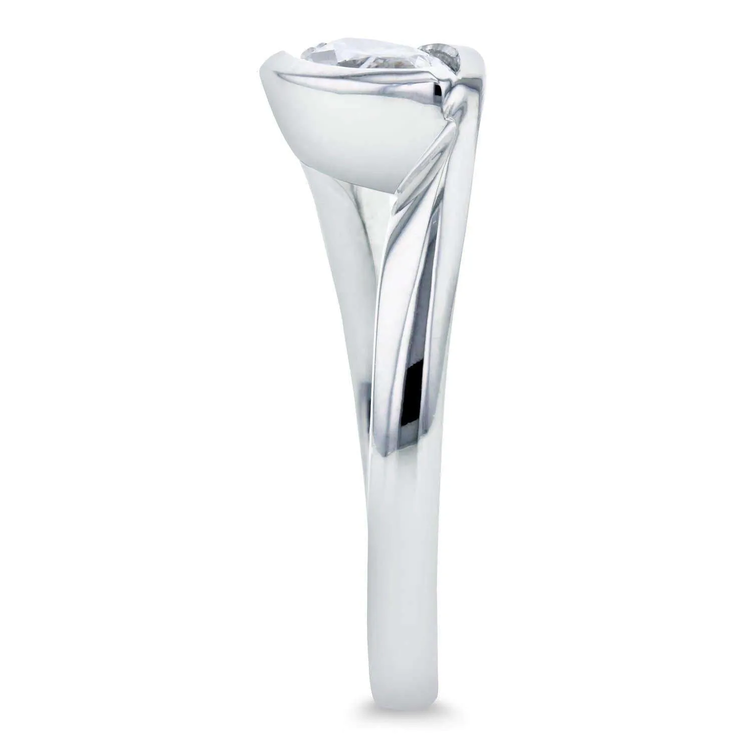 1.02ct Marquise Diamond Asymmetric Ring