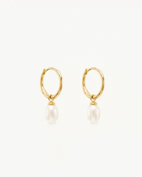 18k Gold Vermeil Live in Peace Hoop Earrings