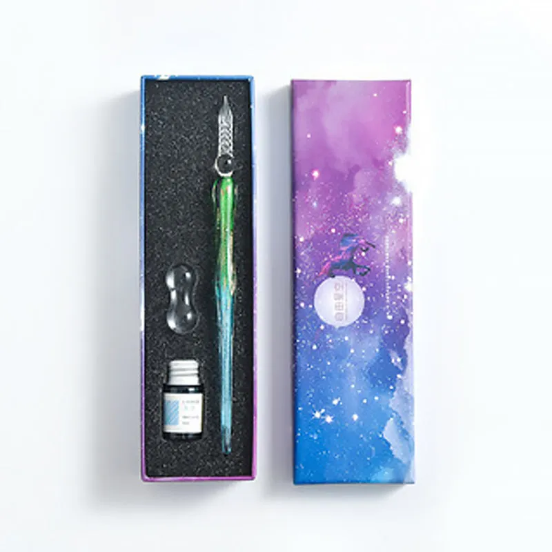 2023 Calligraphy Glass Dip Pen Ink Set