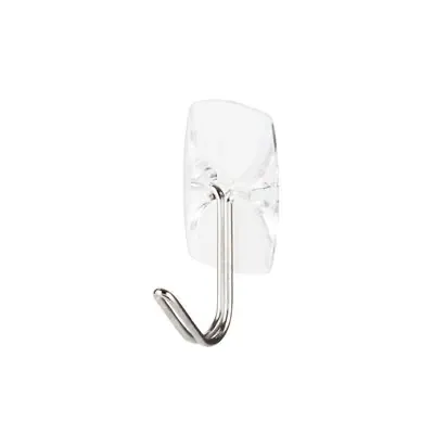 3M Command Small Wire Hook with Strip - White & Metal | 3M17067