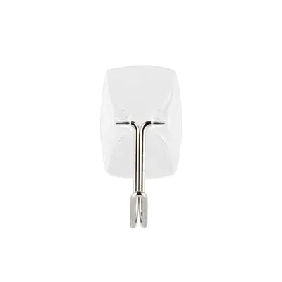 3M Command Small Wire Hook with Strip - White & Metal | 3M17067