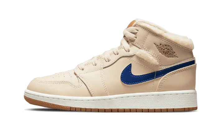 Air Jordan 1 Mid Utility Fleece Pearl White