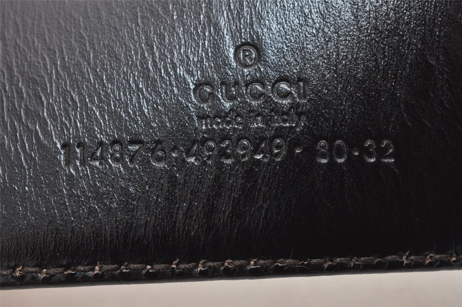 Auth GUCCI Guccissima Interlocking Belt GG Leather 80cm 31.5" 114876 White 0068K