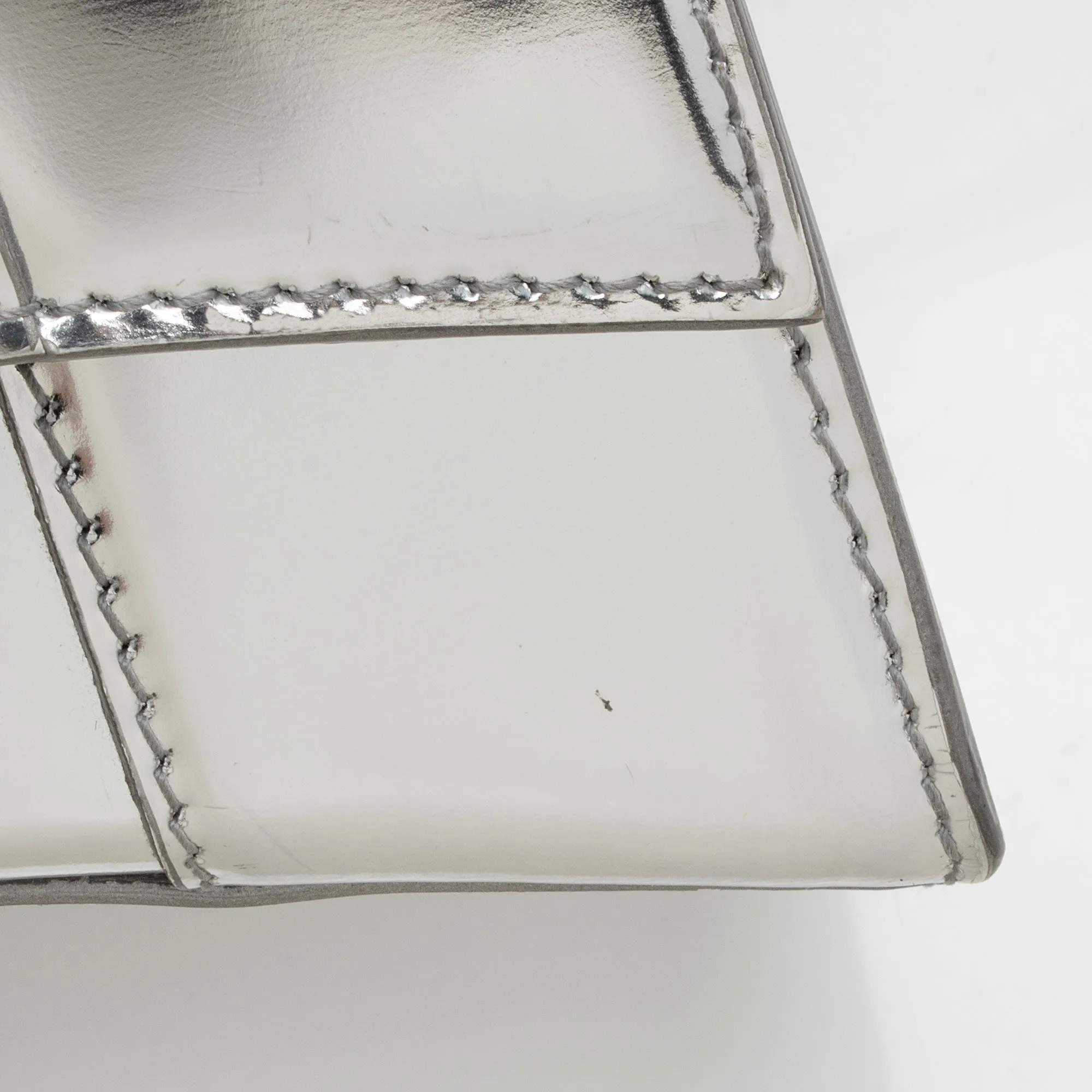 Balenciaga Metallic Calfskin Hourglass XS Top Handle (SHF-jIgLTj)