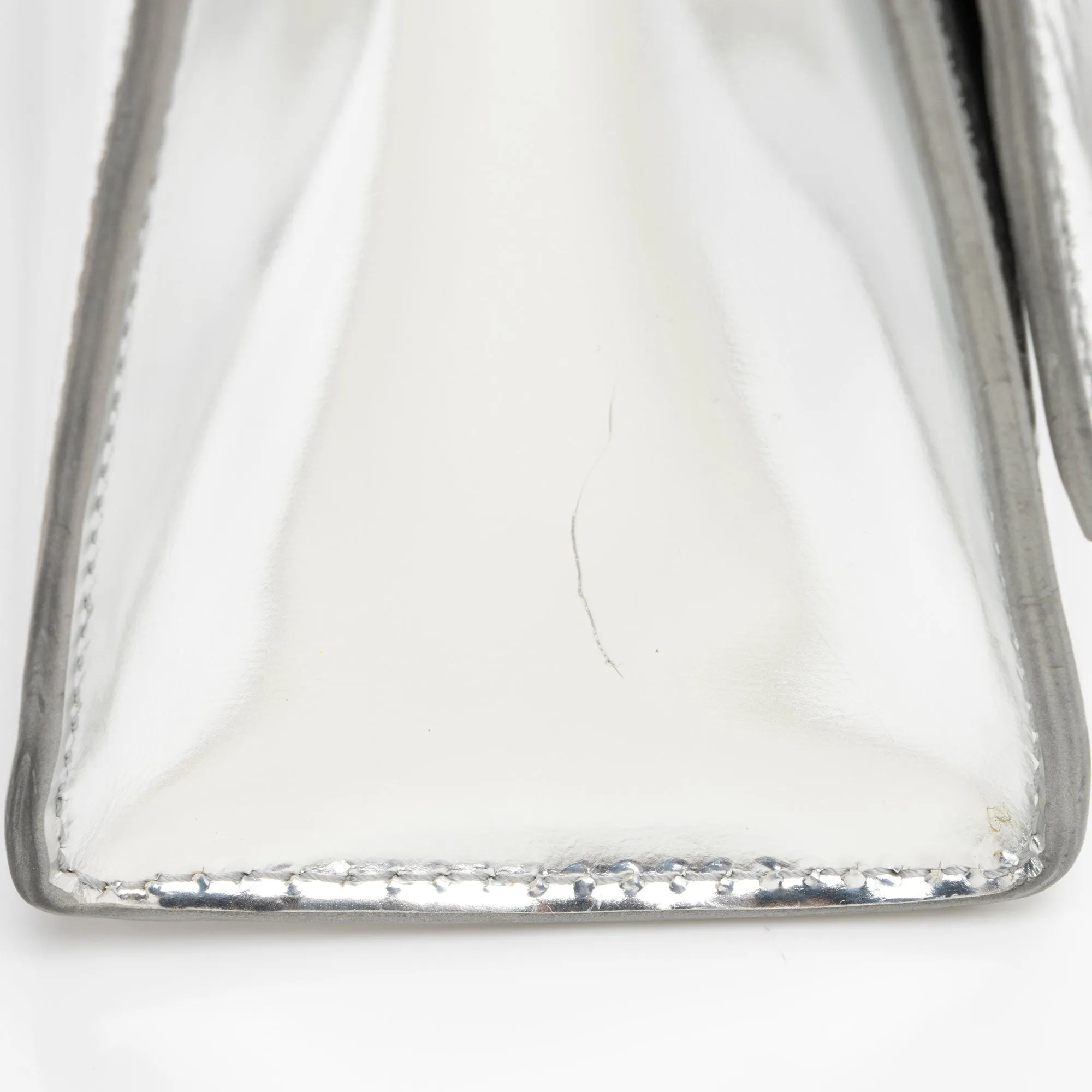 Balenciaga Metallic Calfskin Hourglass XS Top Handle (SHF-jIgLTj)