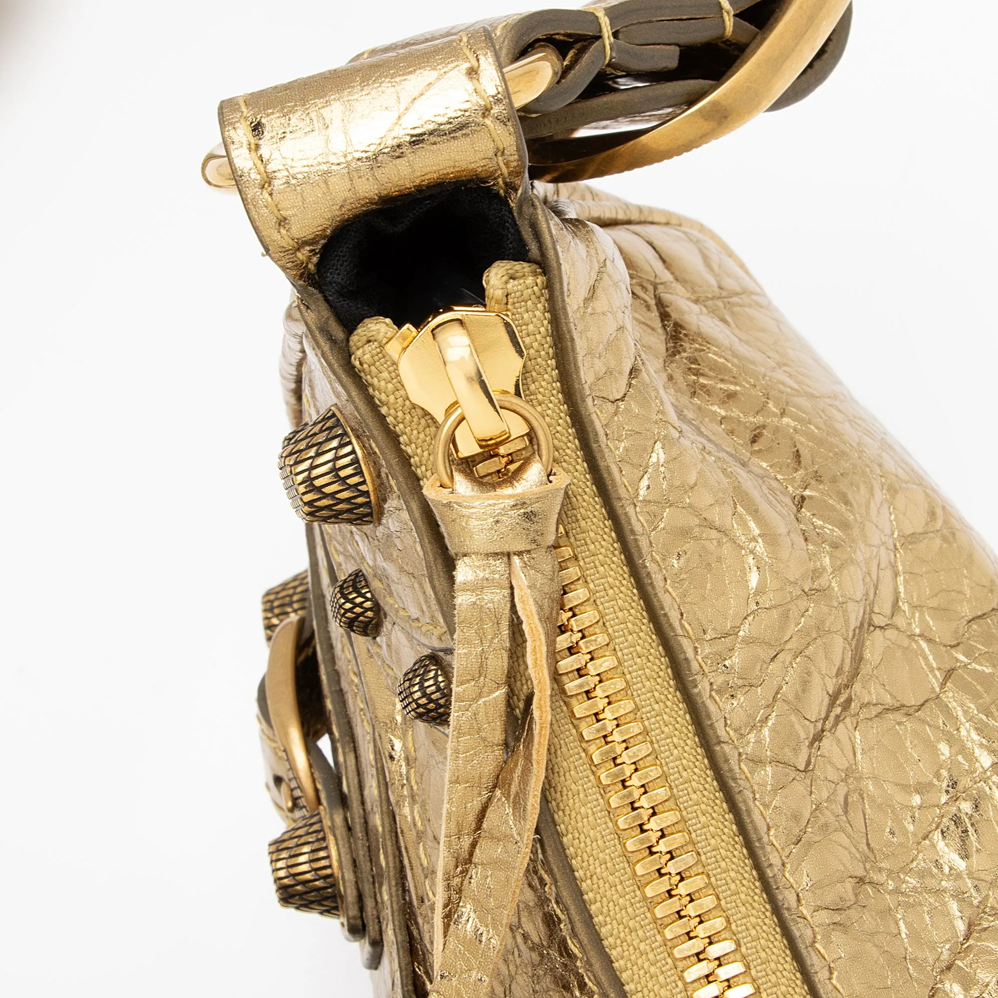 Balenciaga Metallic Le Cagole XS Shoulder Bag (SHF-PwFUND)