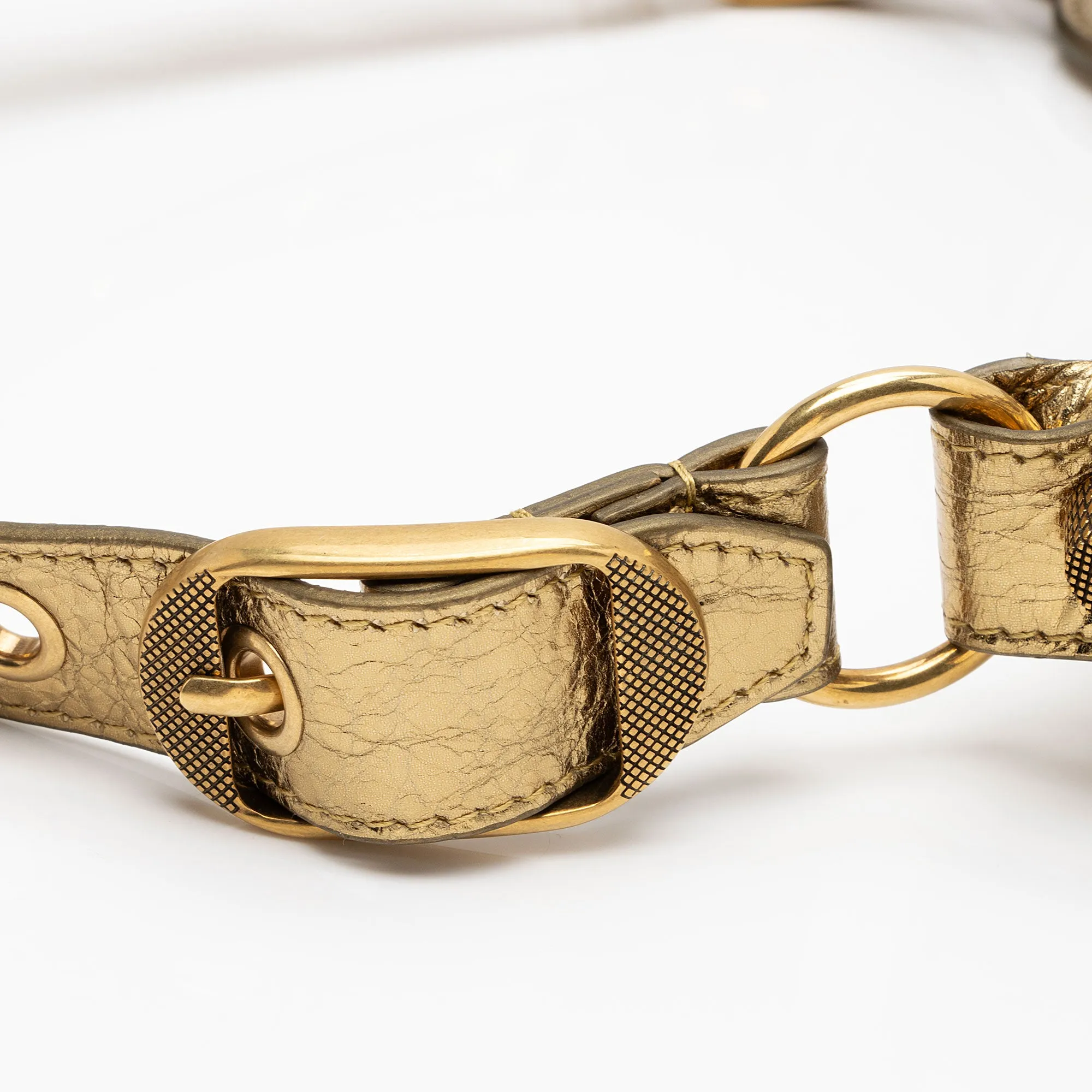 Balenciaga Metallic Le Cagole XS Shoulder Bag (SHF-PwFUND)