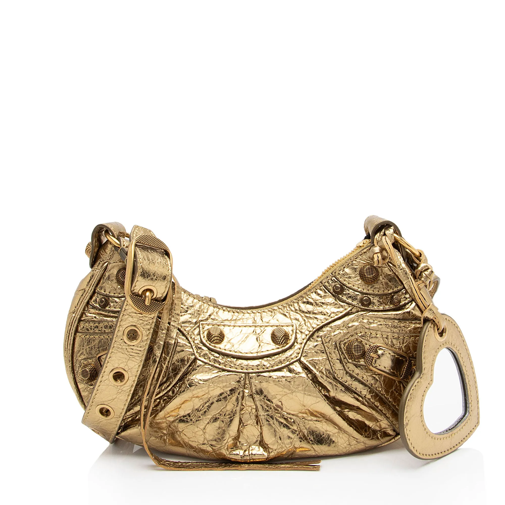 Balenciaga Metallic Le Cagole XS Shoulder Bag (SHF-PwFUND)