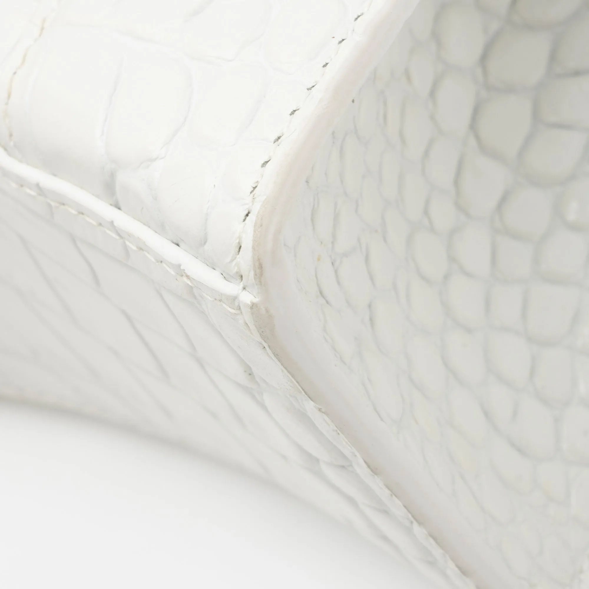 Balenciaga Shiny Croc Embossed Calfskin Hourglass XS Top Handle (SHF-phP4Bs)