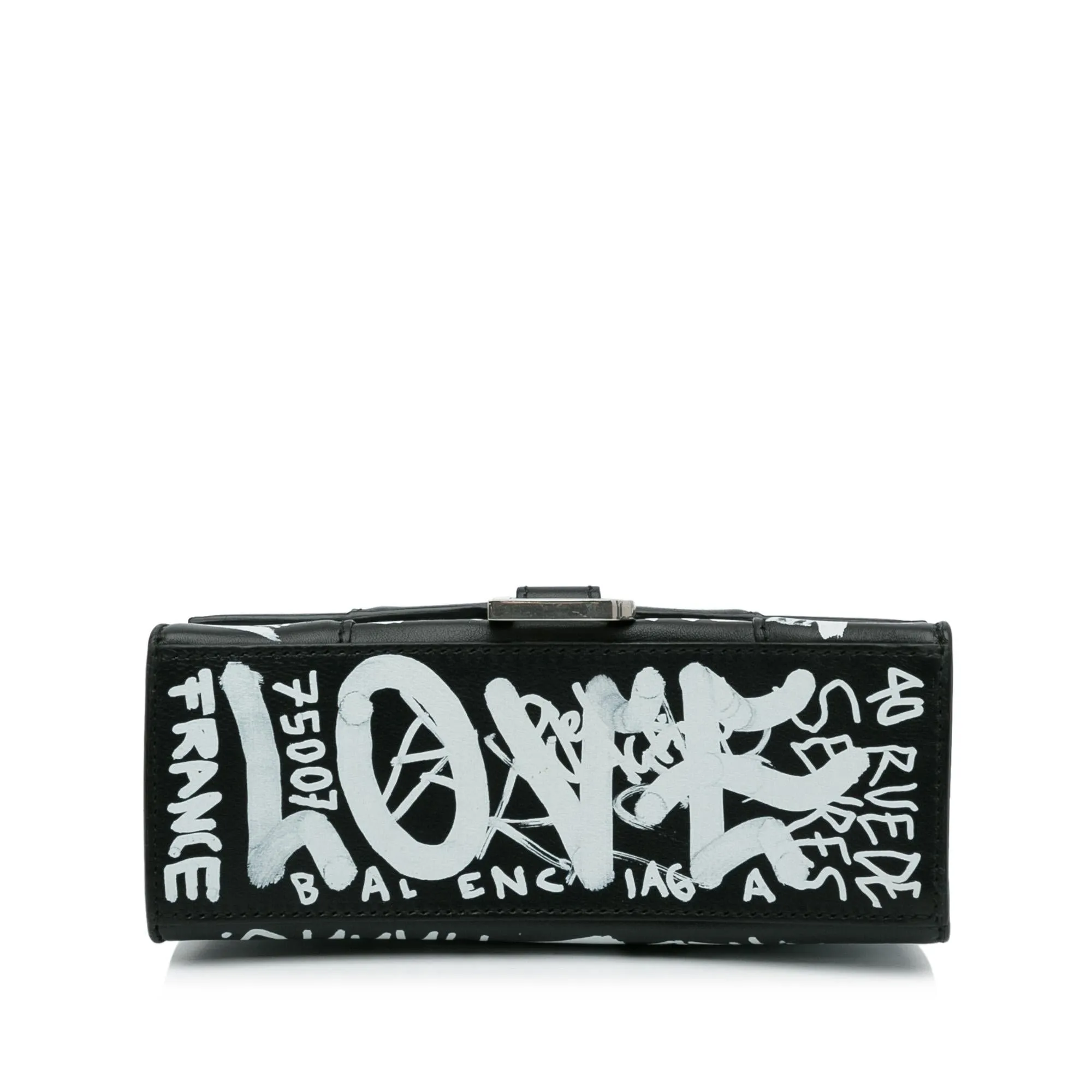 Balenciaga XS Hourglass Graffiti Satchel (SHG-heztyI)