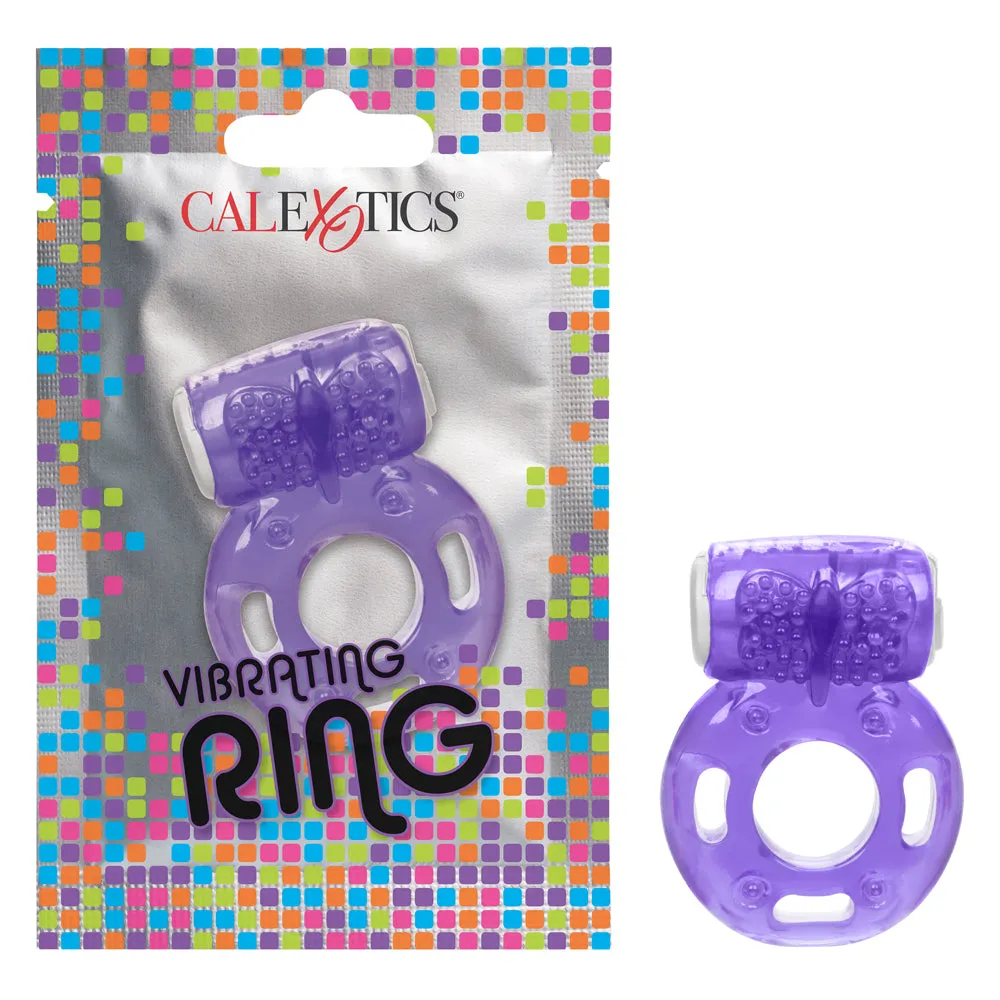 CalExotics Disposable Vibrating Cock Ring Foil Pack