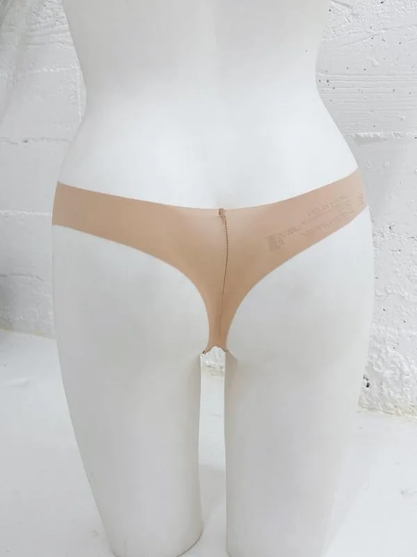 Calvin Klein Women's Invisibles 5 Pack Seamless Thong Light Caramel QD3556 274