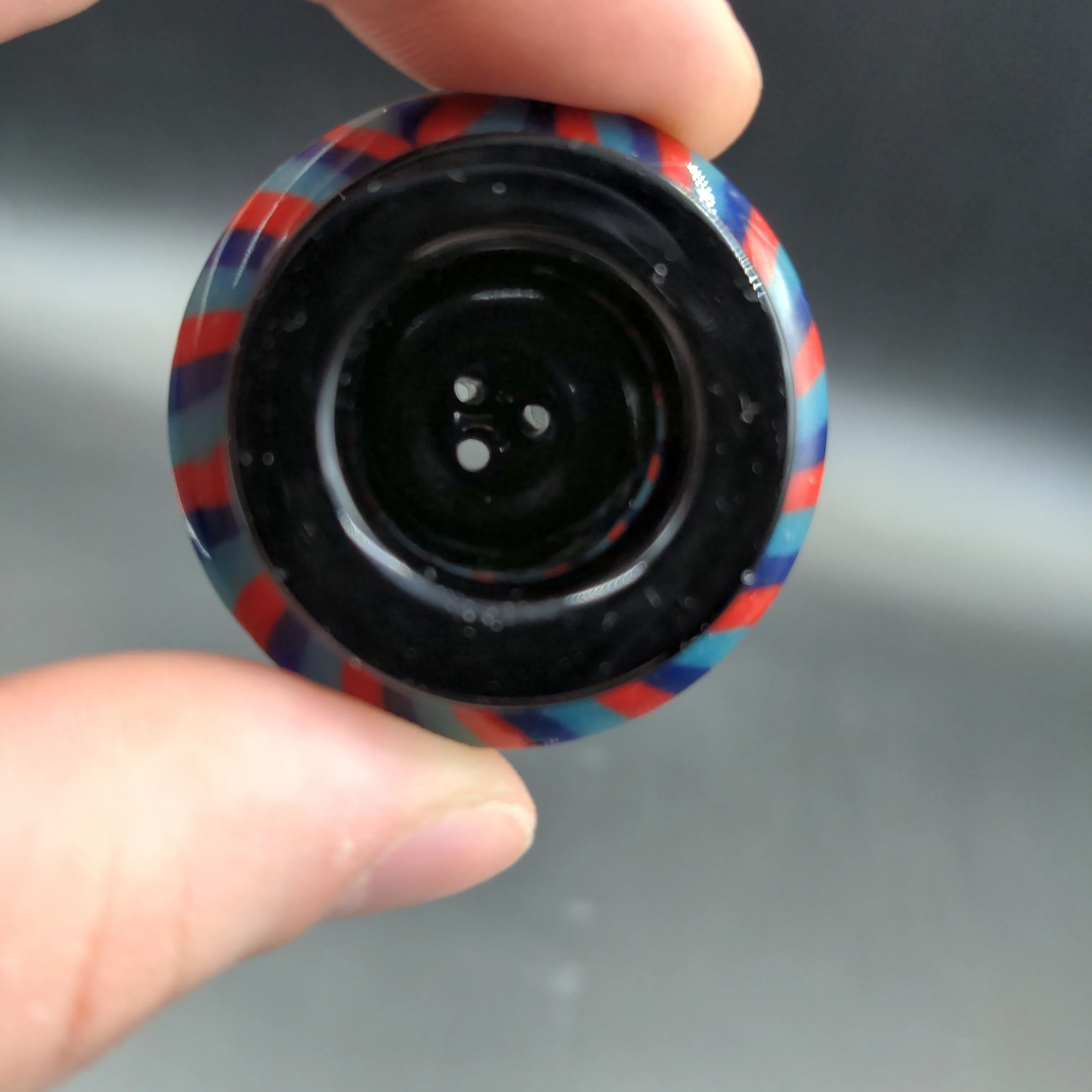 Color Stripe UFO Herb Slide | 14mm M
