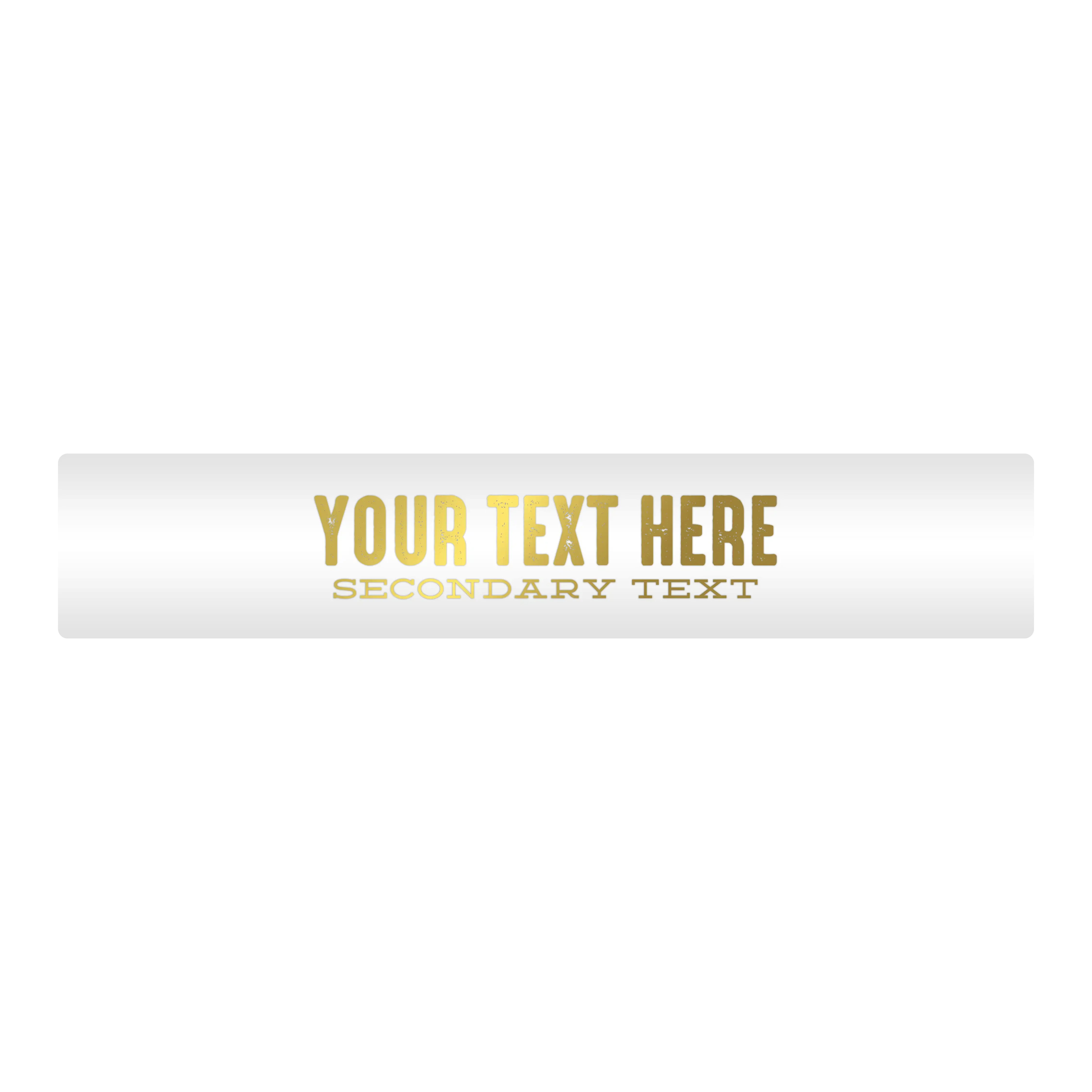 Customizable Designer Rod Decals - Letterpress