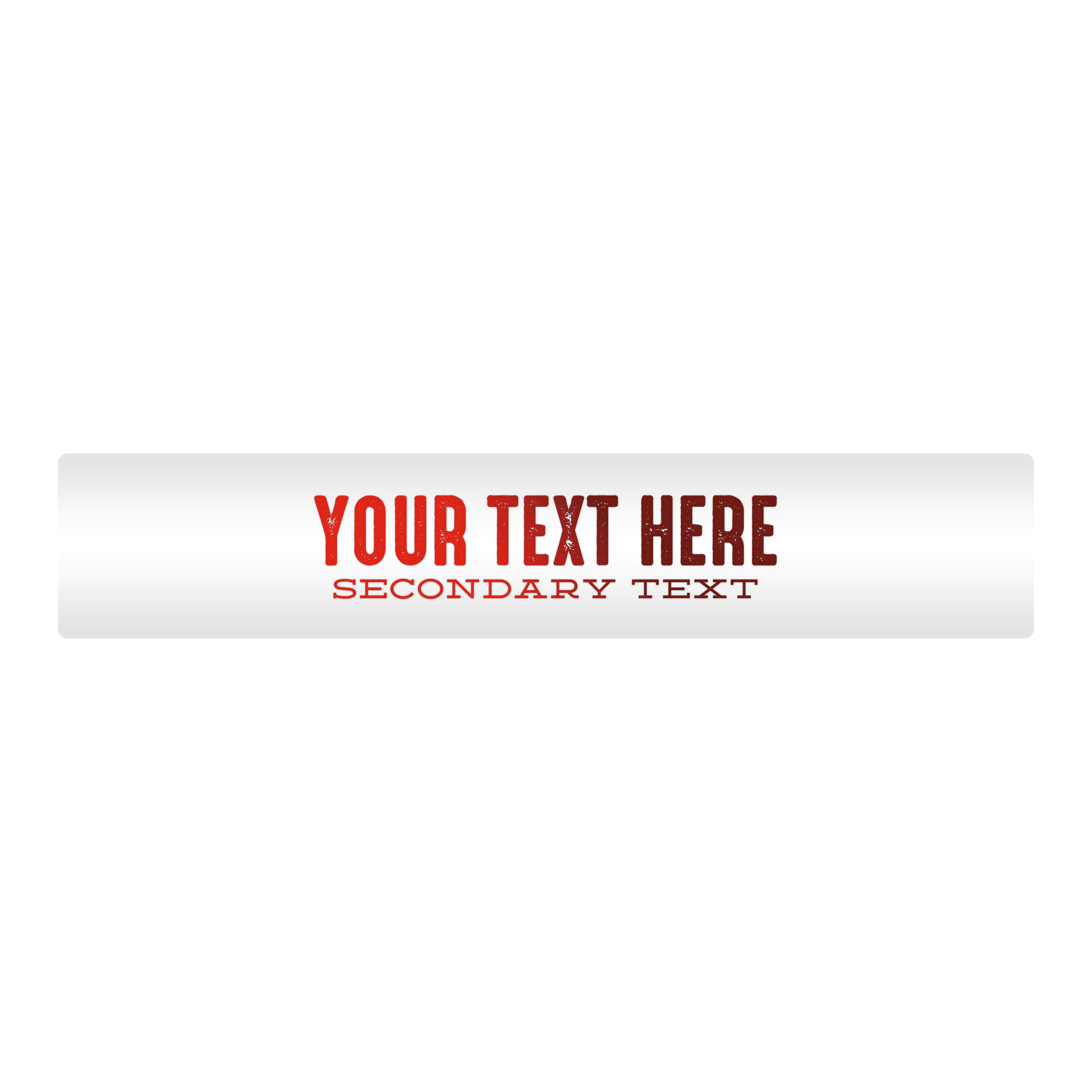 Customizable Designer Rod Decals - Letterpress