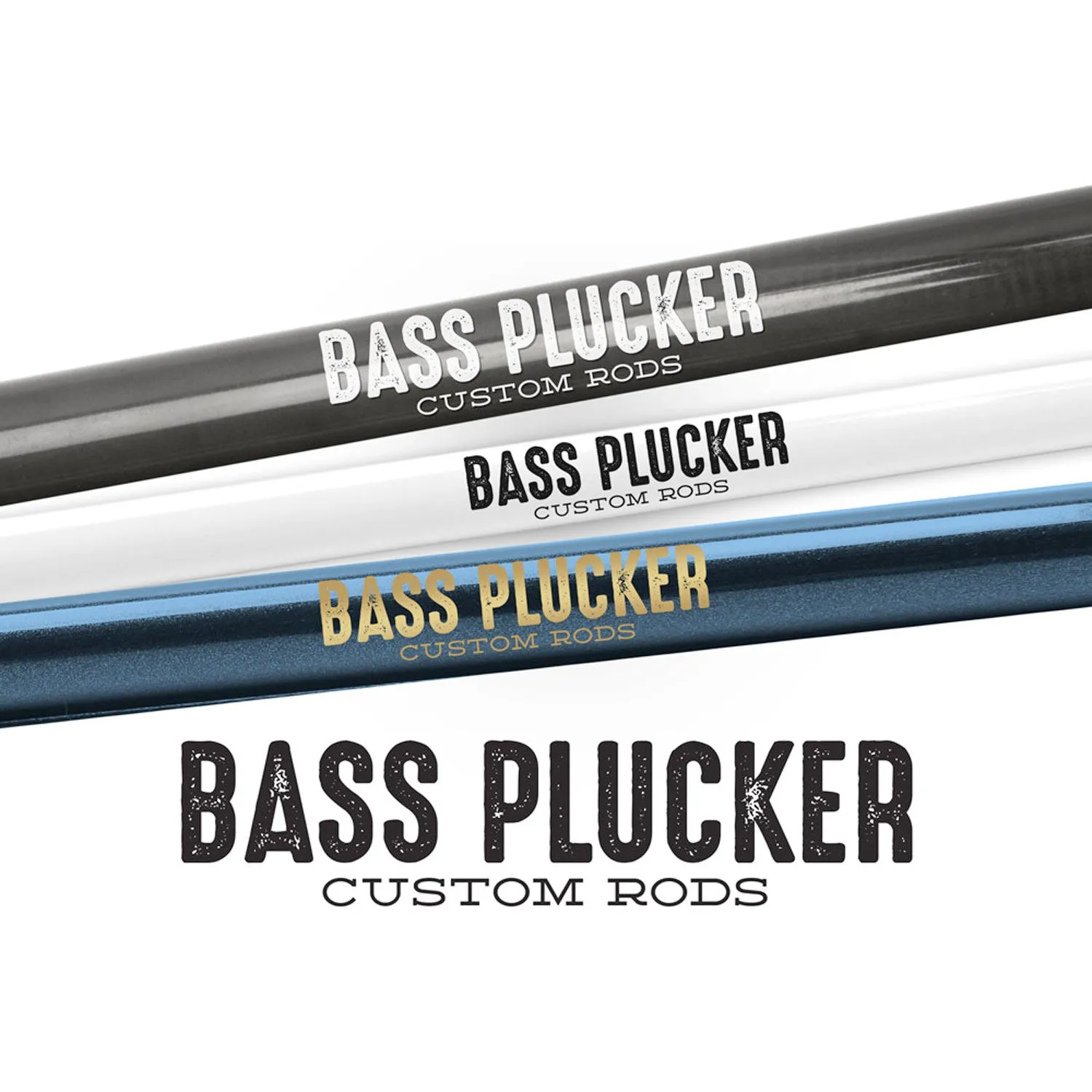 Customizable Designer Rod Decals - Letterpress