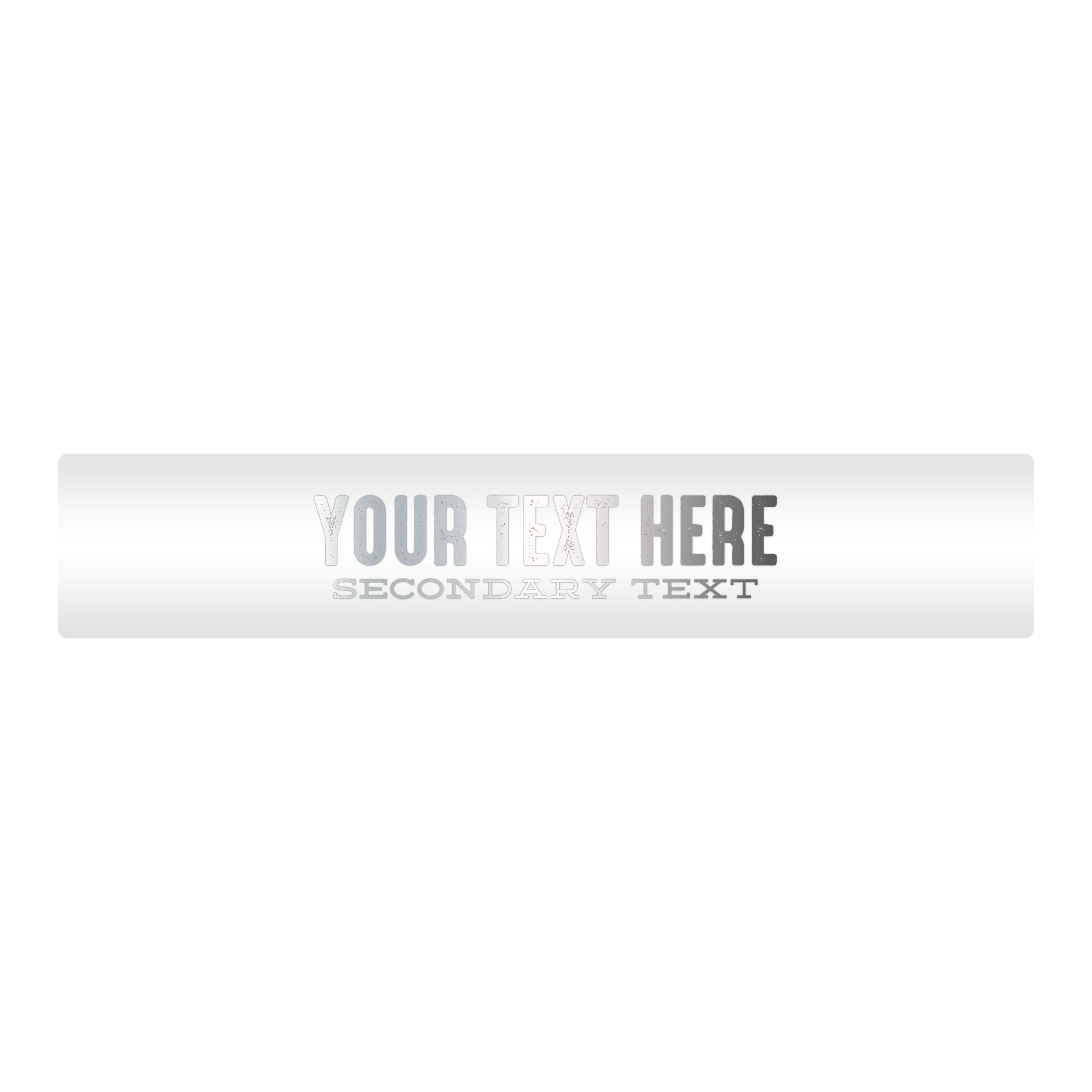 Customizable Designer Rod Decals - Letterpress