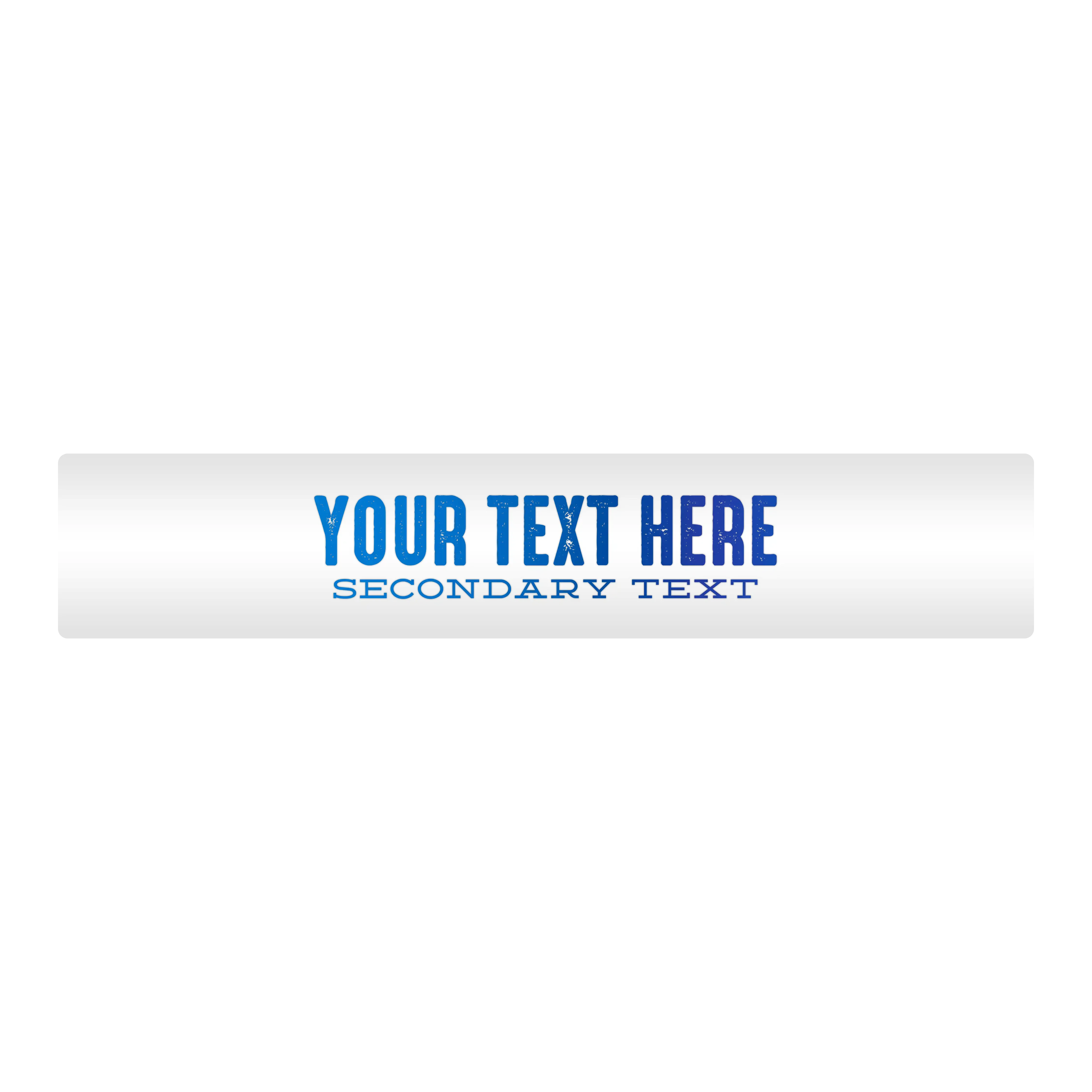 Customizable Designer Rod Decals - Letterpress
