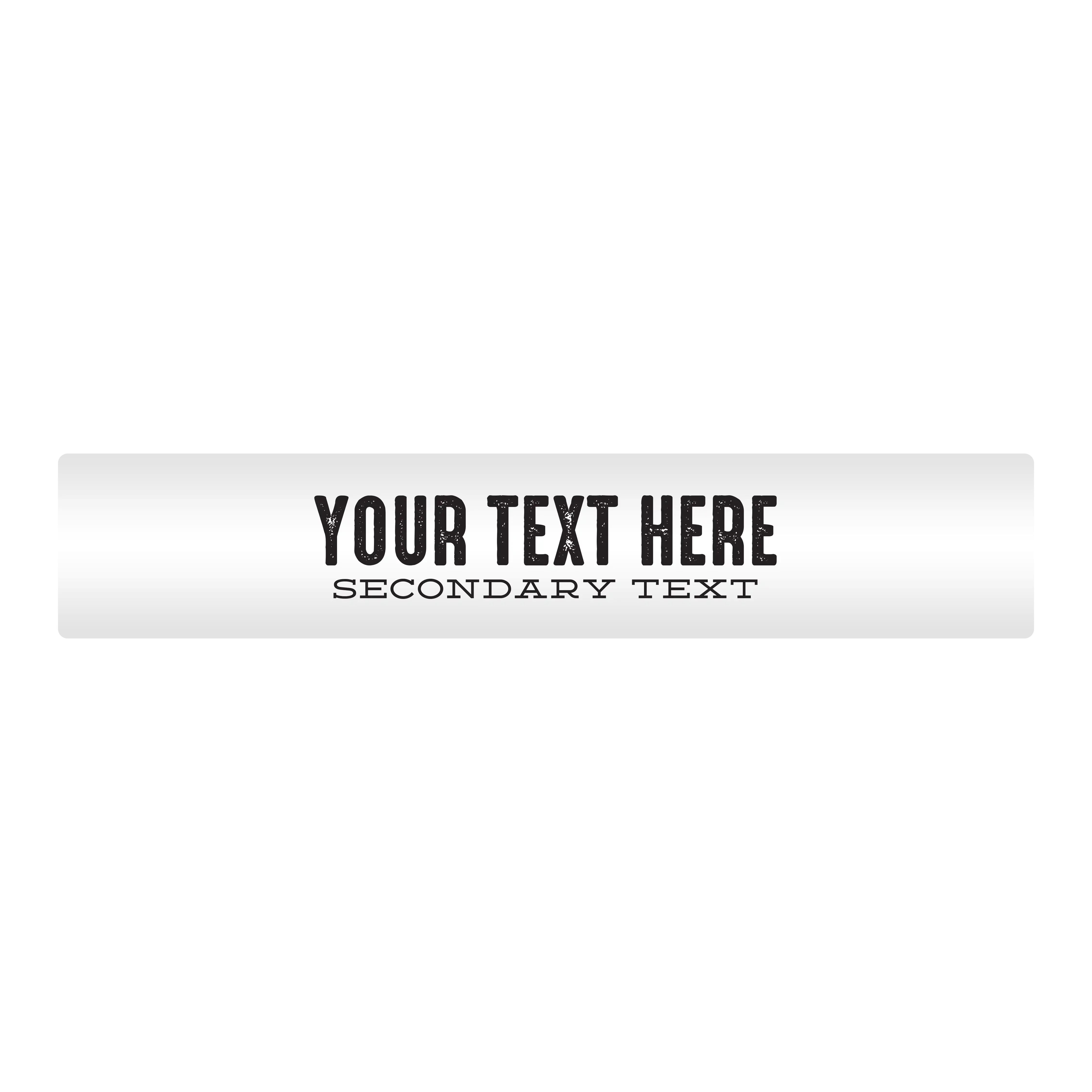 Customizable Designer Rod Decals - Letterpress