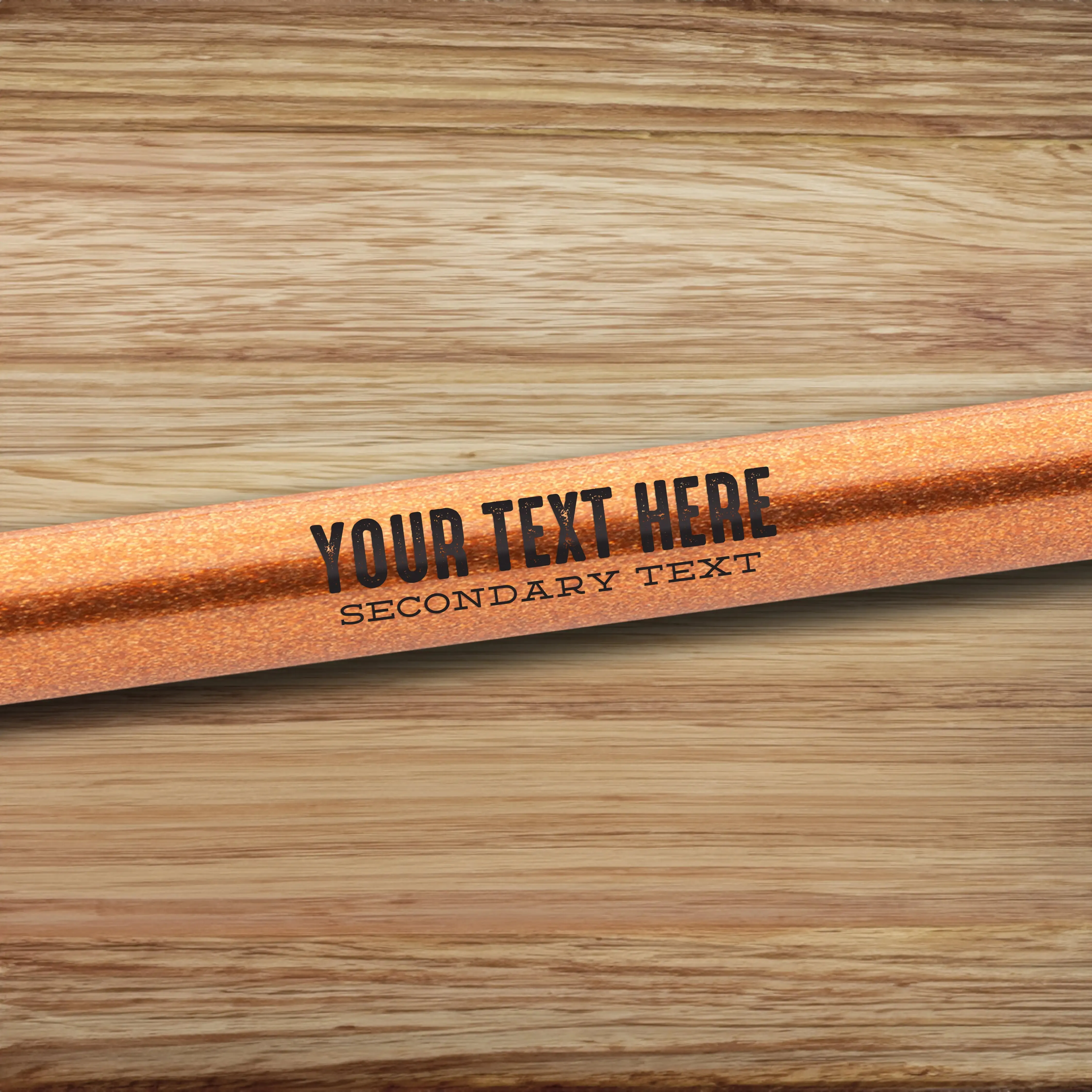 Customizable Designer Rod Decals - Letterpress