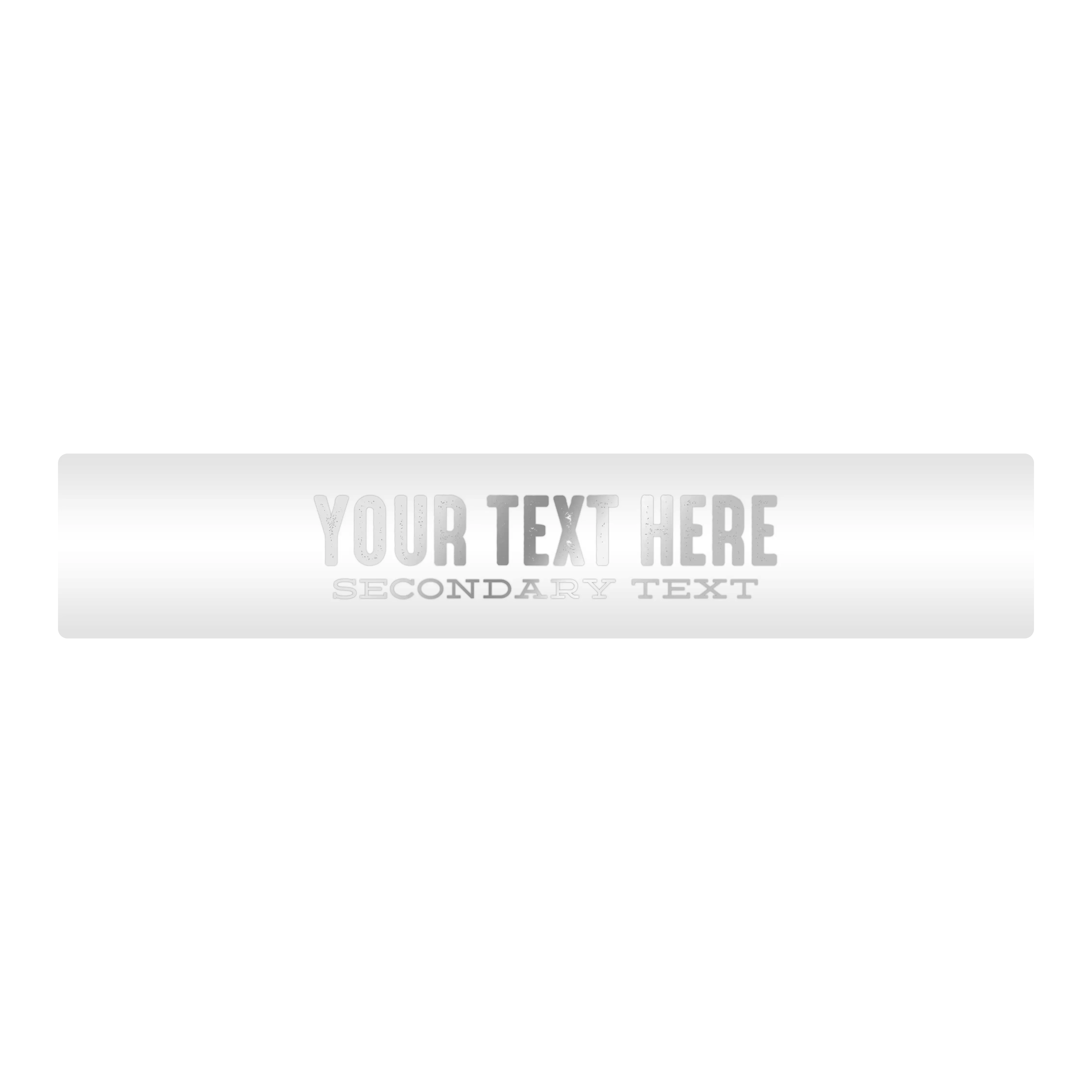 Customizable Designer Rod Decals - Letterpress
