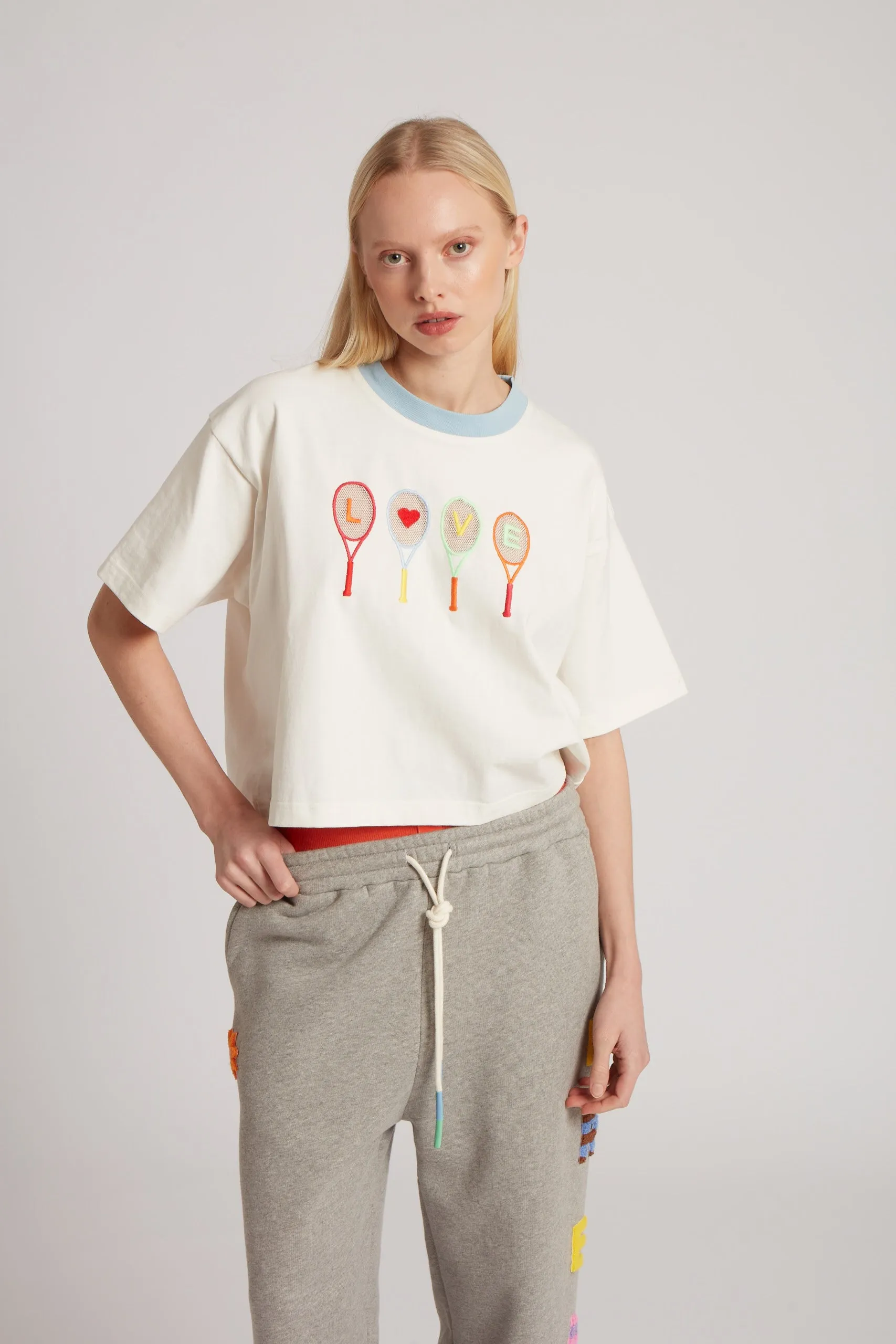 Cut-Out Tennis Racket T-Shirt