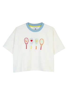 Cut-Out Tennis Racket T-Shirt