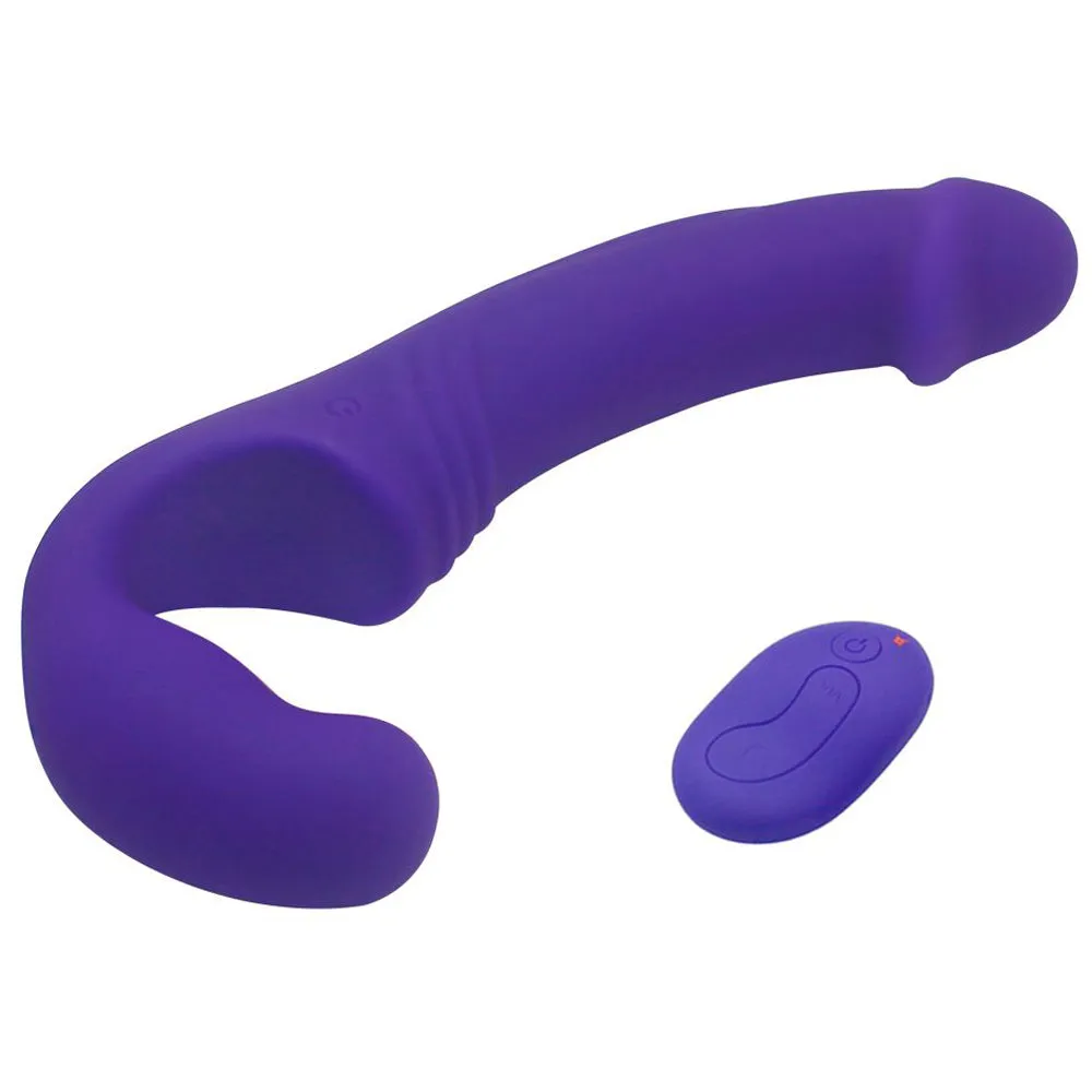 Double Rider Remote Control Vibrating Strapless Strap-On