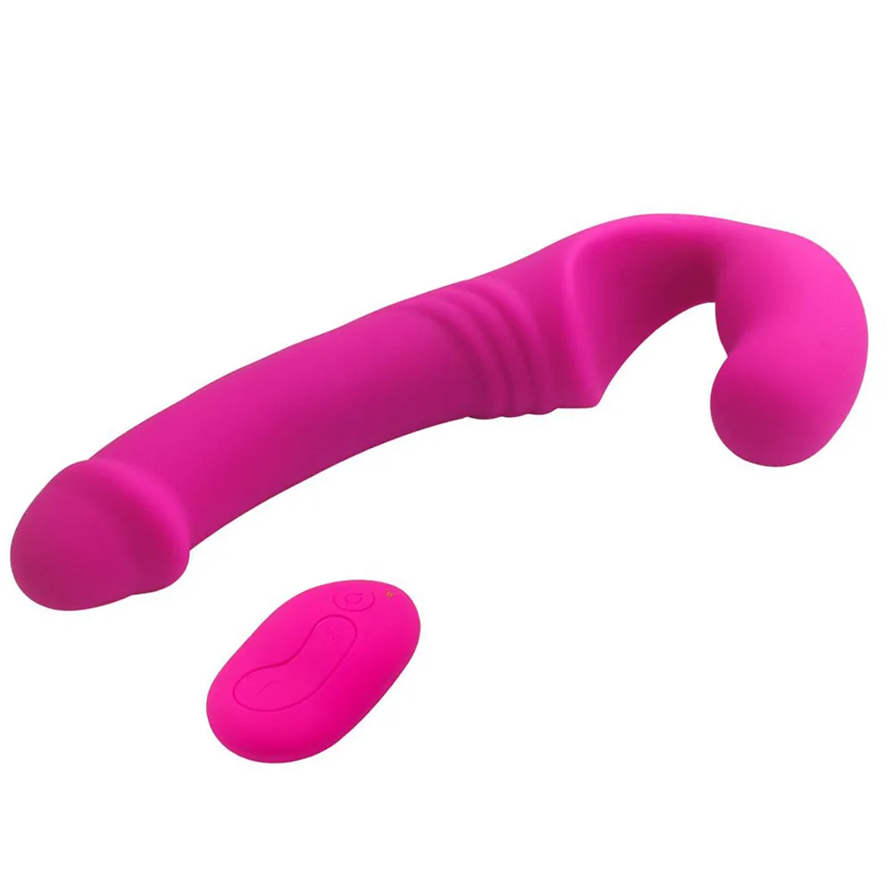 Double Rider Remote Control Vibrating Strapless Strap-On