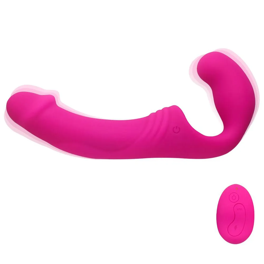 Double Rider Remote Control Vibrating Strapless Strap-On