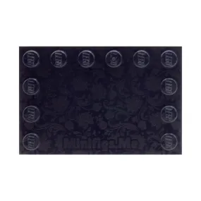 Embossed Floral Couples Baseplate in Black - Custom Printed Baseplate