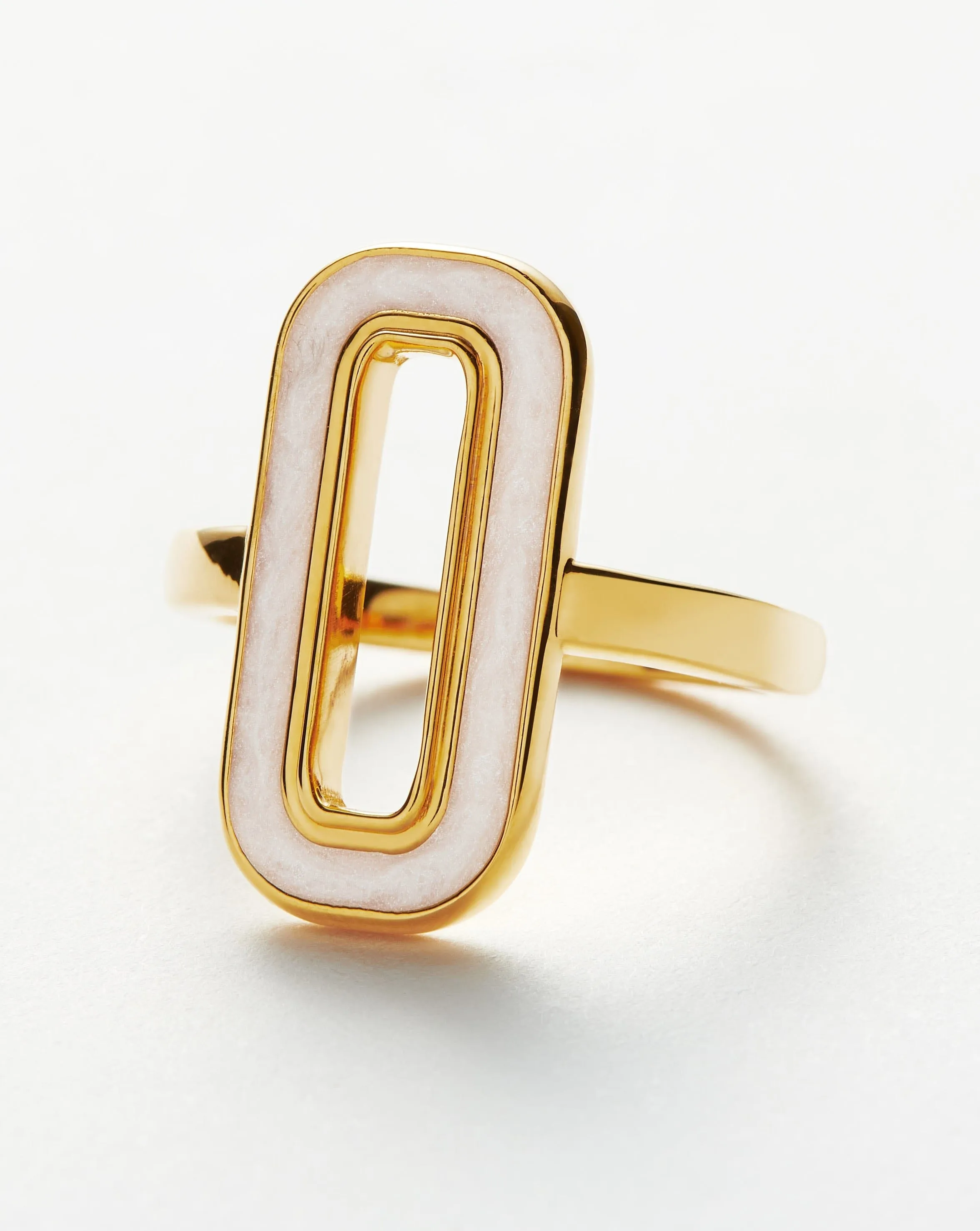 Enamel Haze Ovate Ring