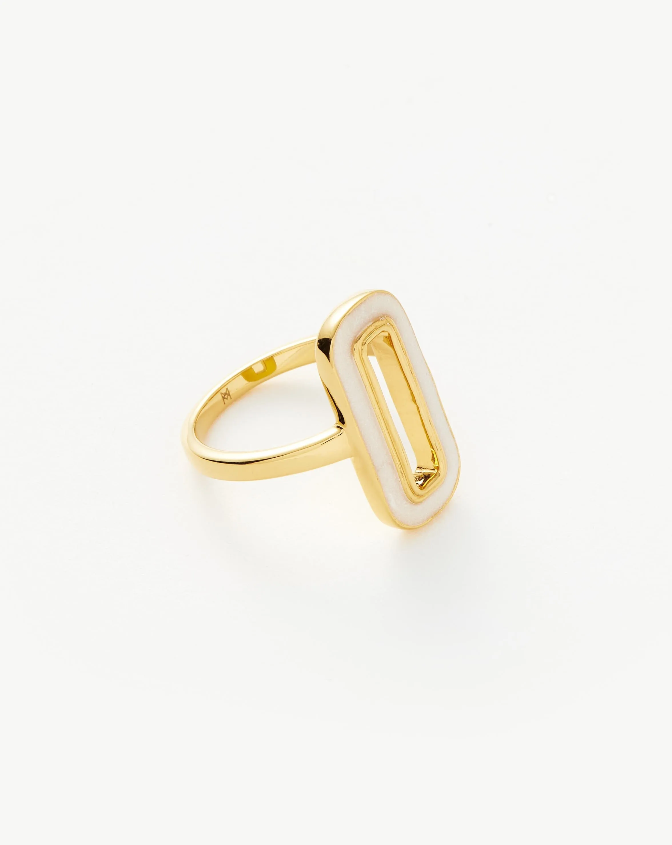 Enamel Haze Ovate Ring