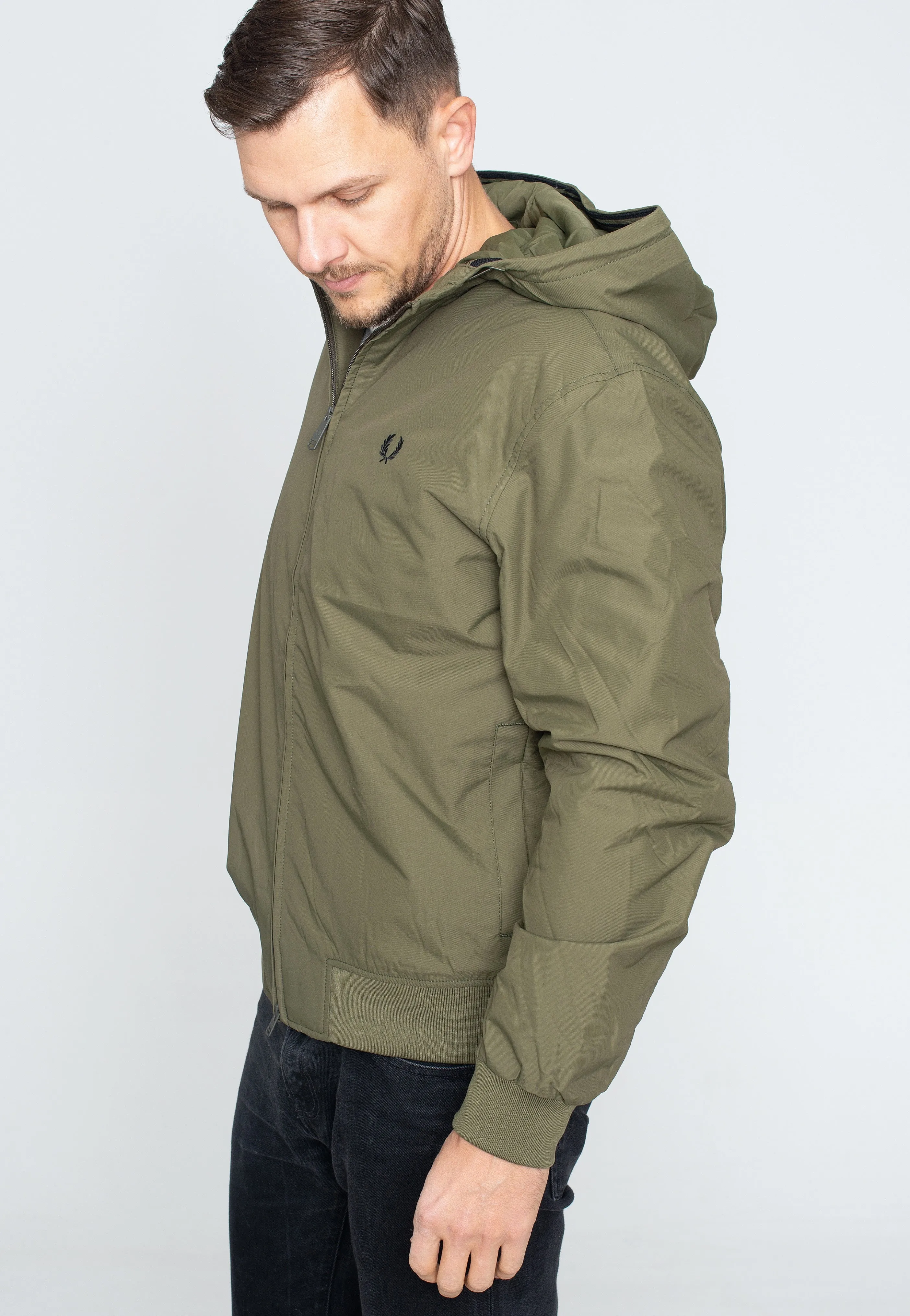 Fred Perry - Padded Hooded Brentham Uniform Green - Jacket