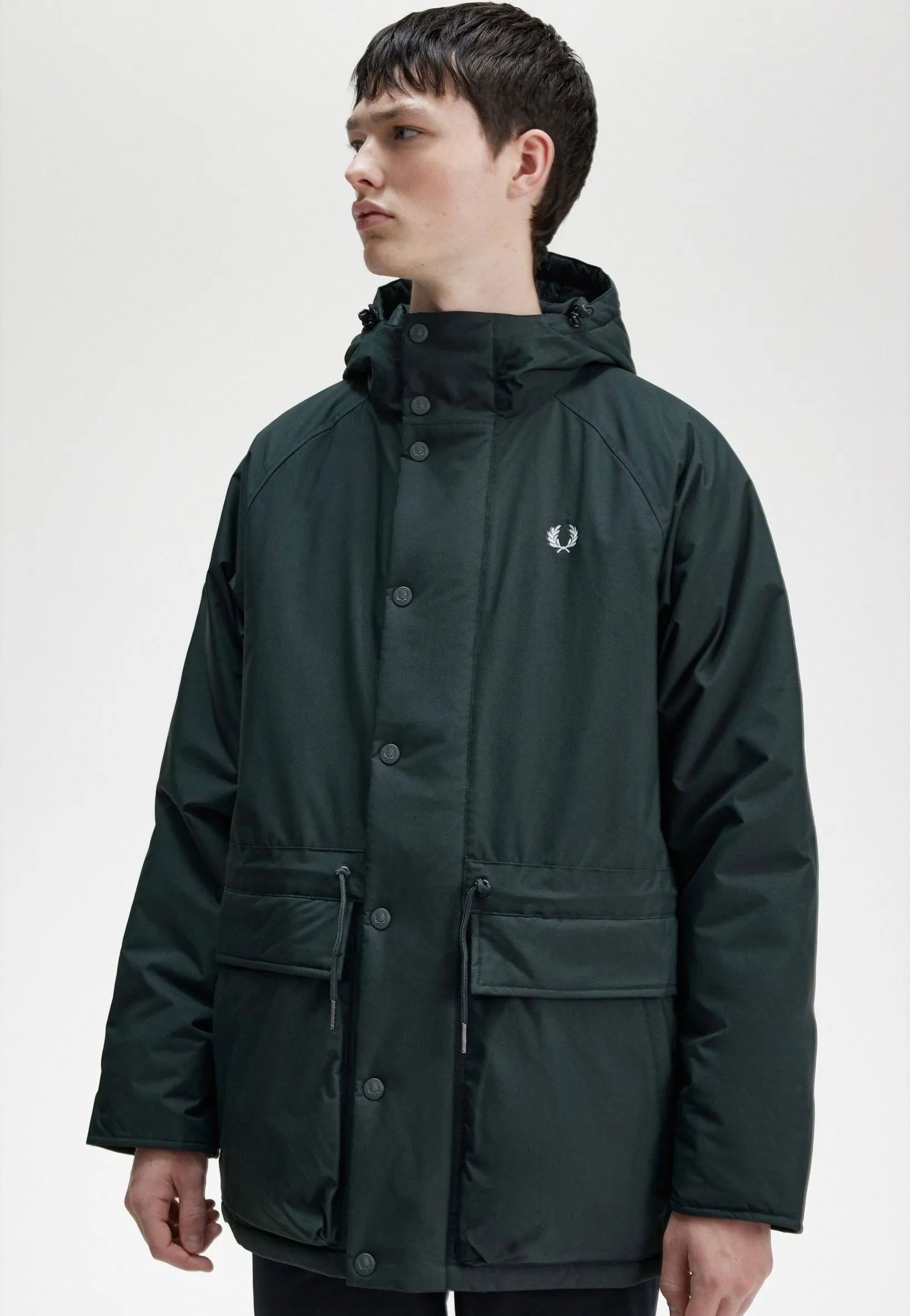 Fred Perry - Padded Zip Through Night Green - Jacket