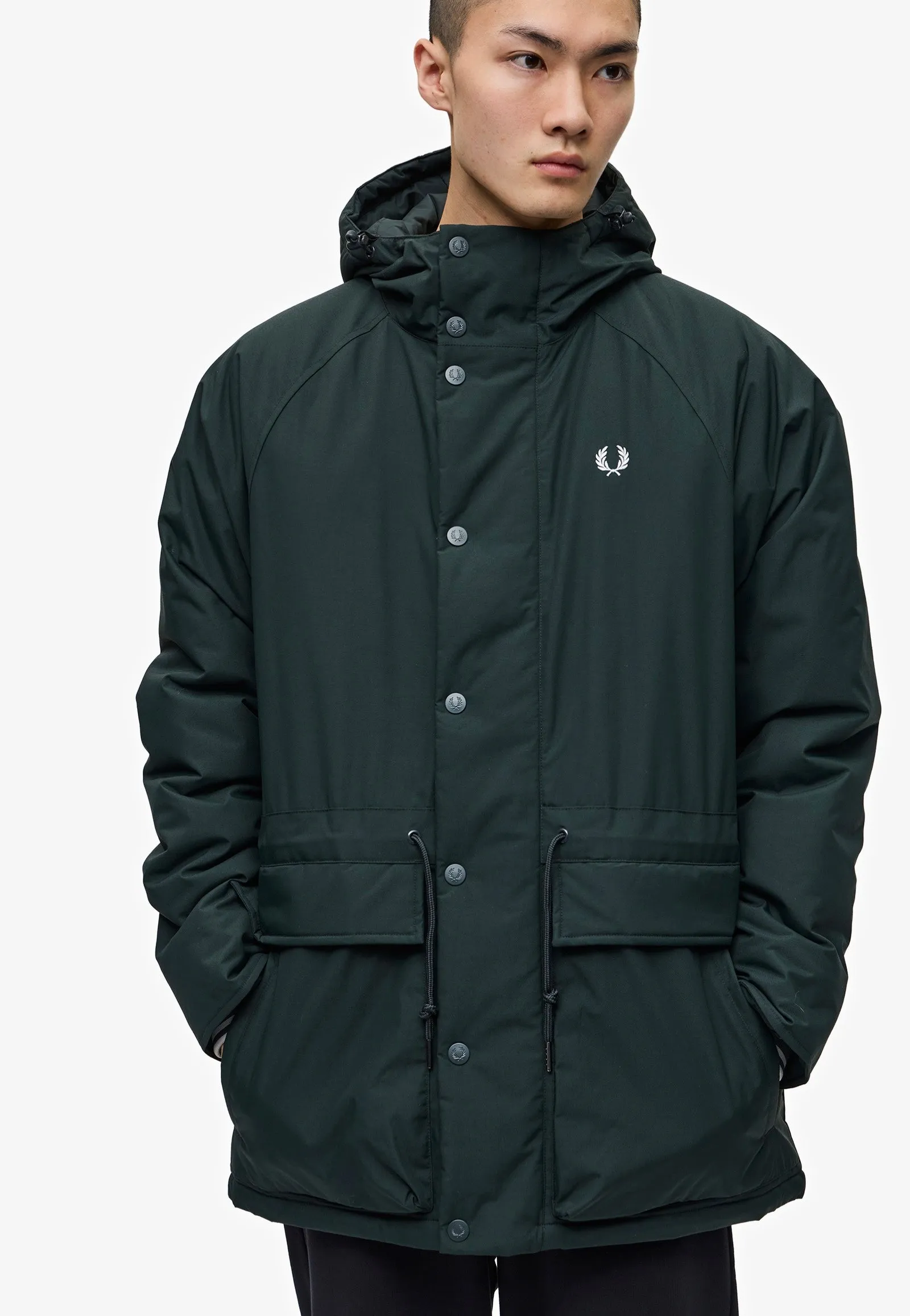 Fred Perry - Padded Zip Through Night Green - Jacket