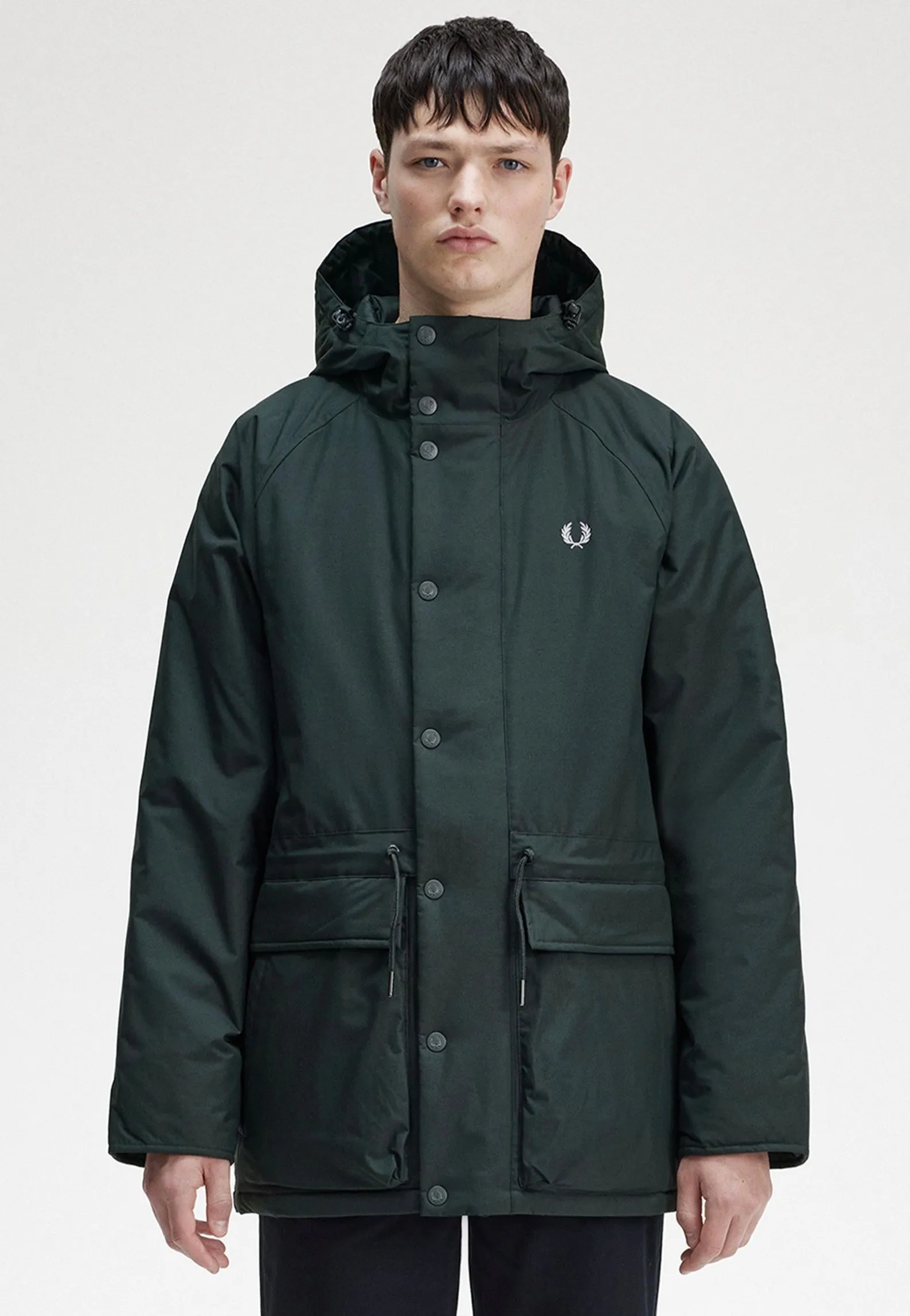 Fred Perry - Padded Zip Through Night Green - Jacket