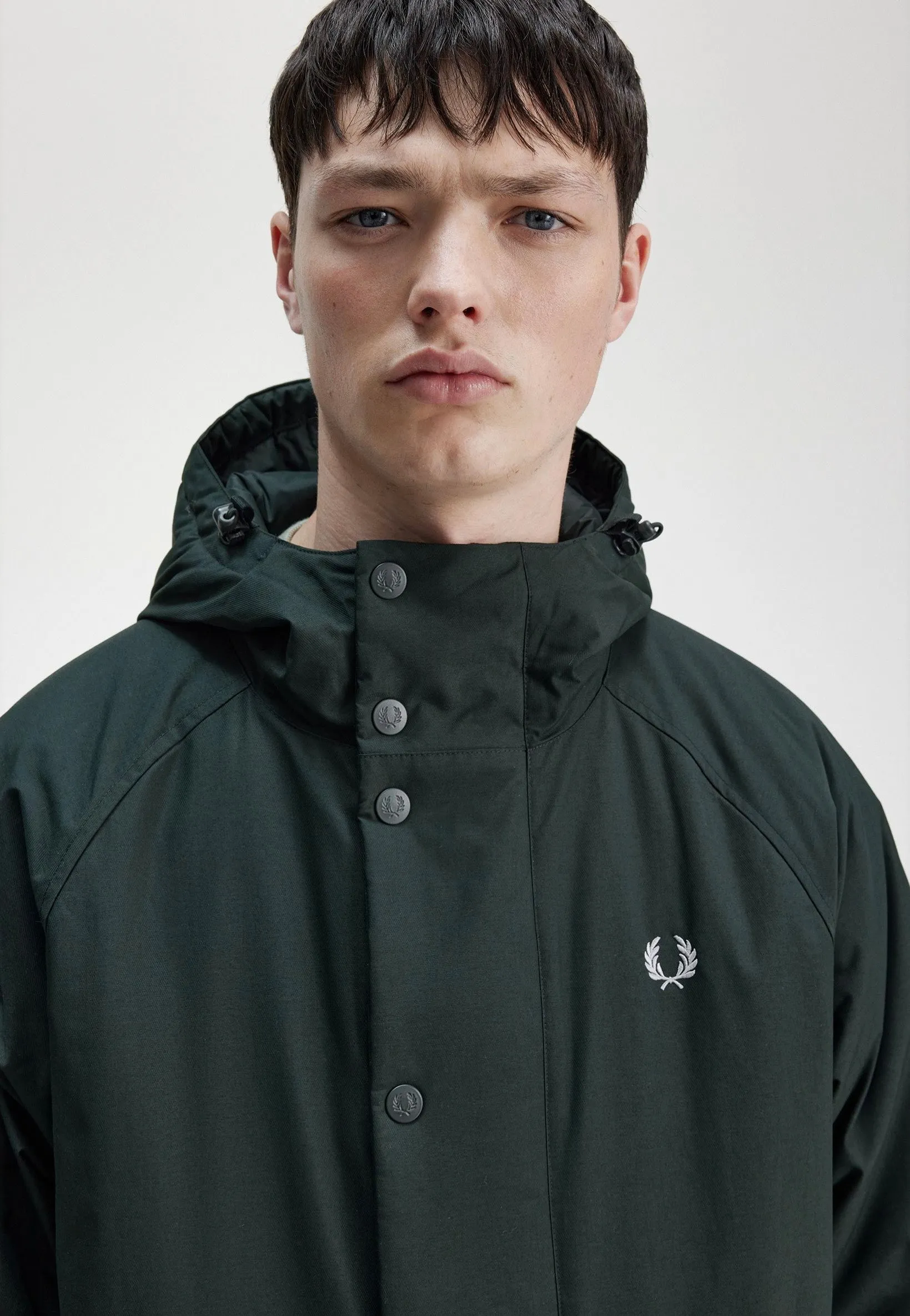 Fred Perry - Padded Zip Through Night Green - Jacket