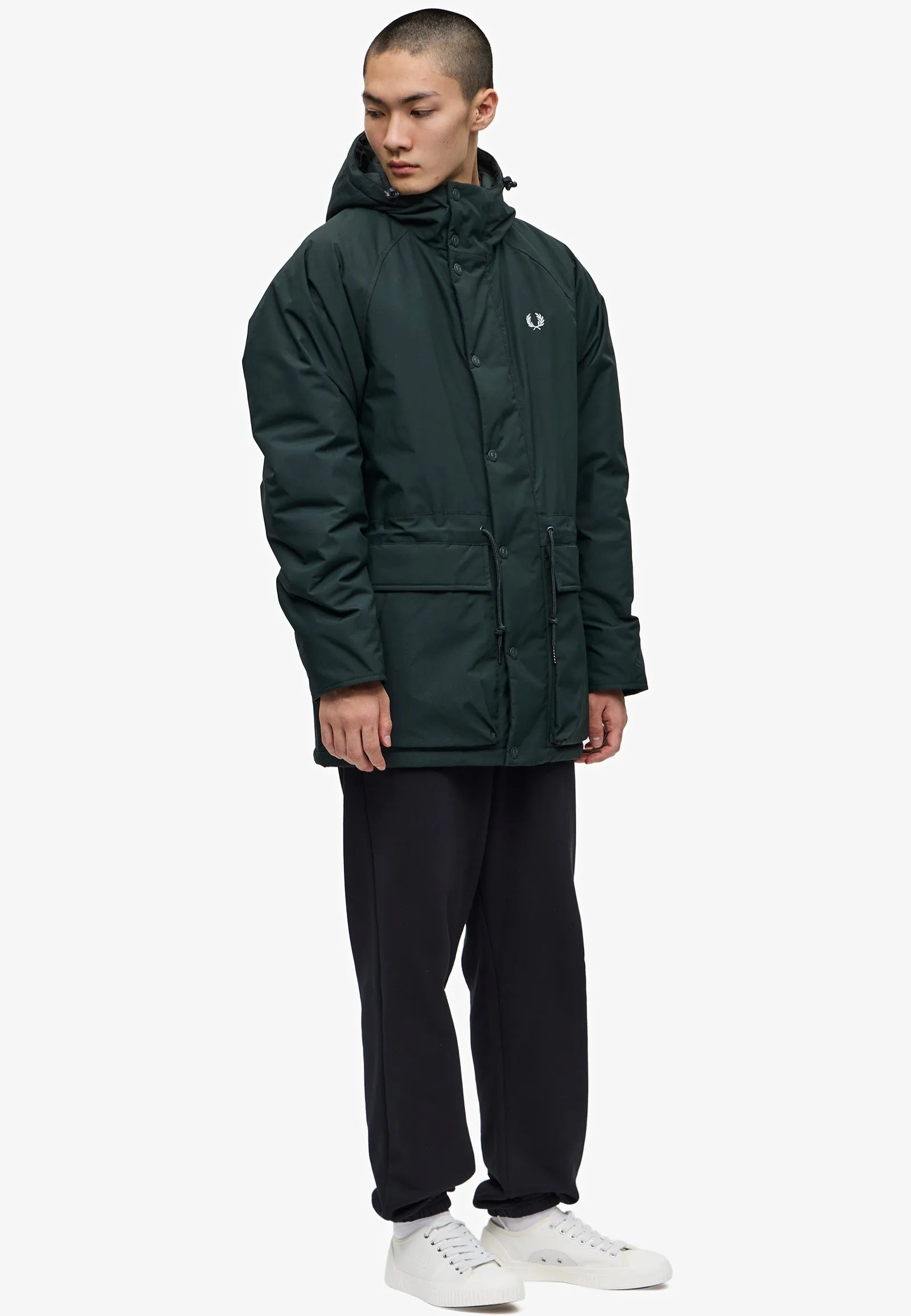 Fred Perry - Padded Zip Through Night Green - Jacket