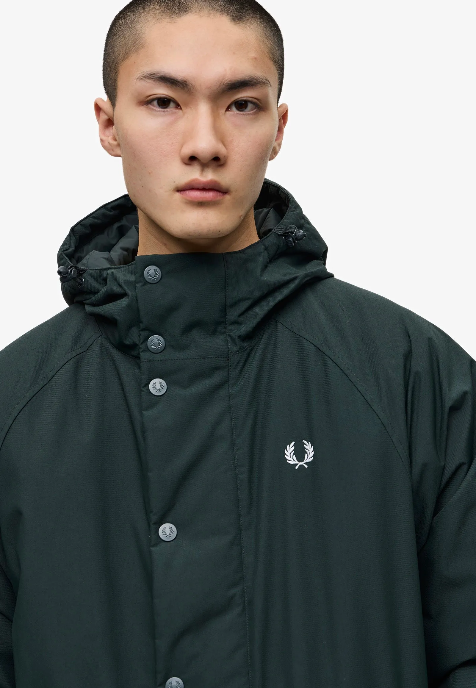 Fred Perry - Padded Zip Through Night Green - Jacket