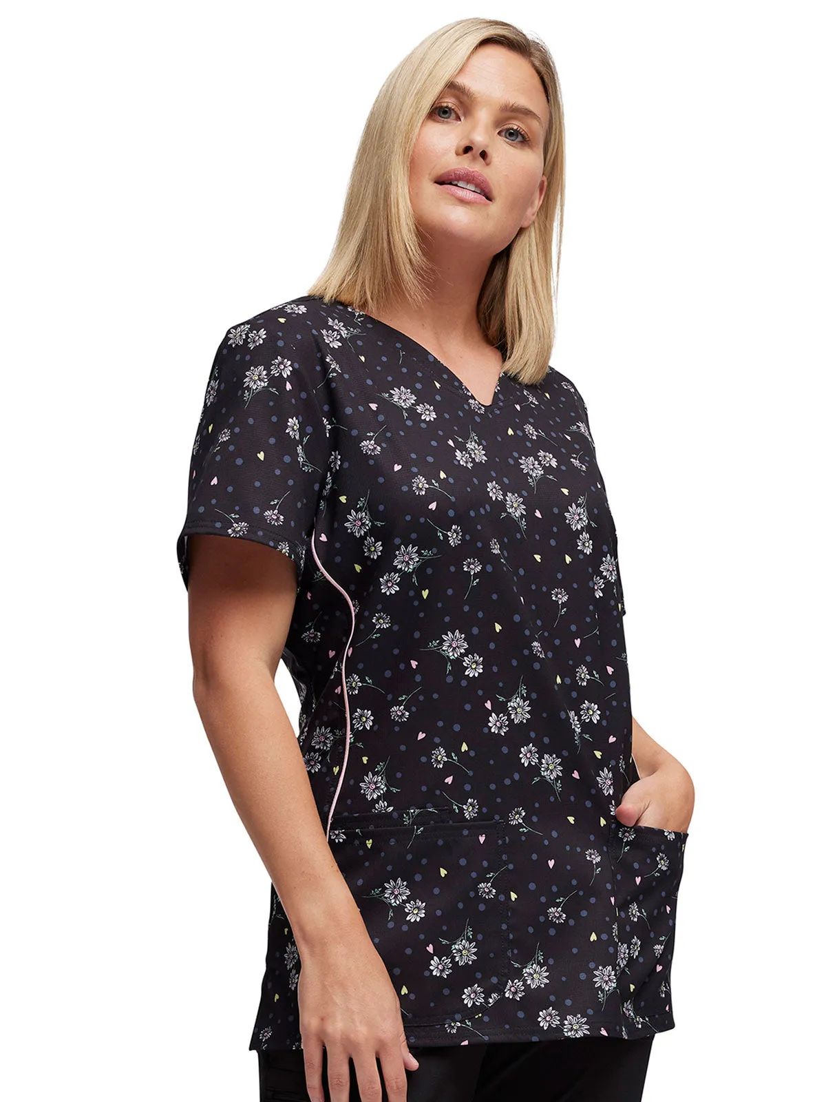 HeartSoul Prints - V-Neck Print Top