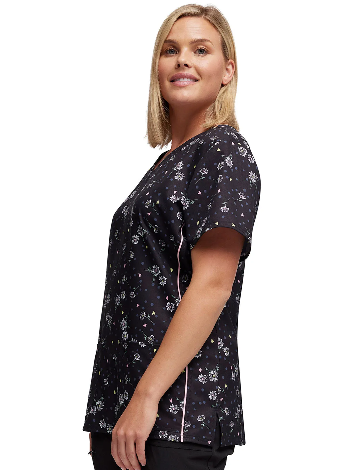 HeartSoul Prints - V-Neck Print Top
