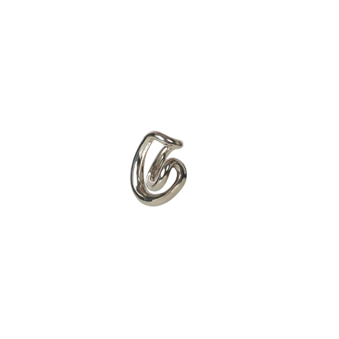 Initital Ear Cuff - Silver