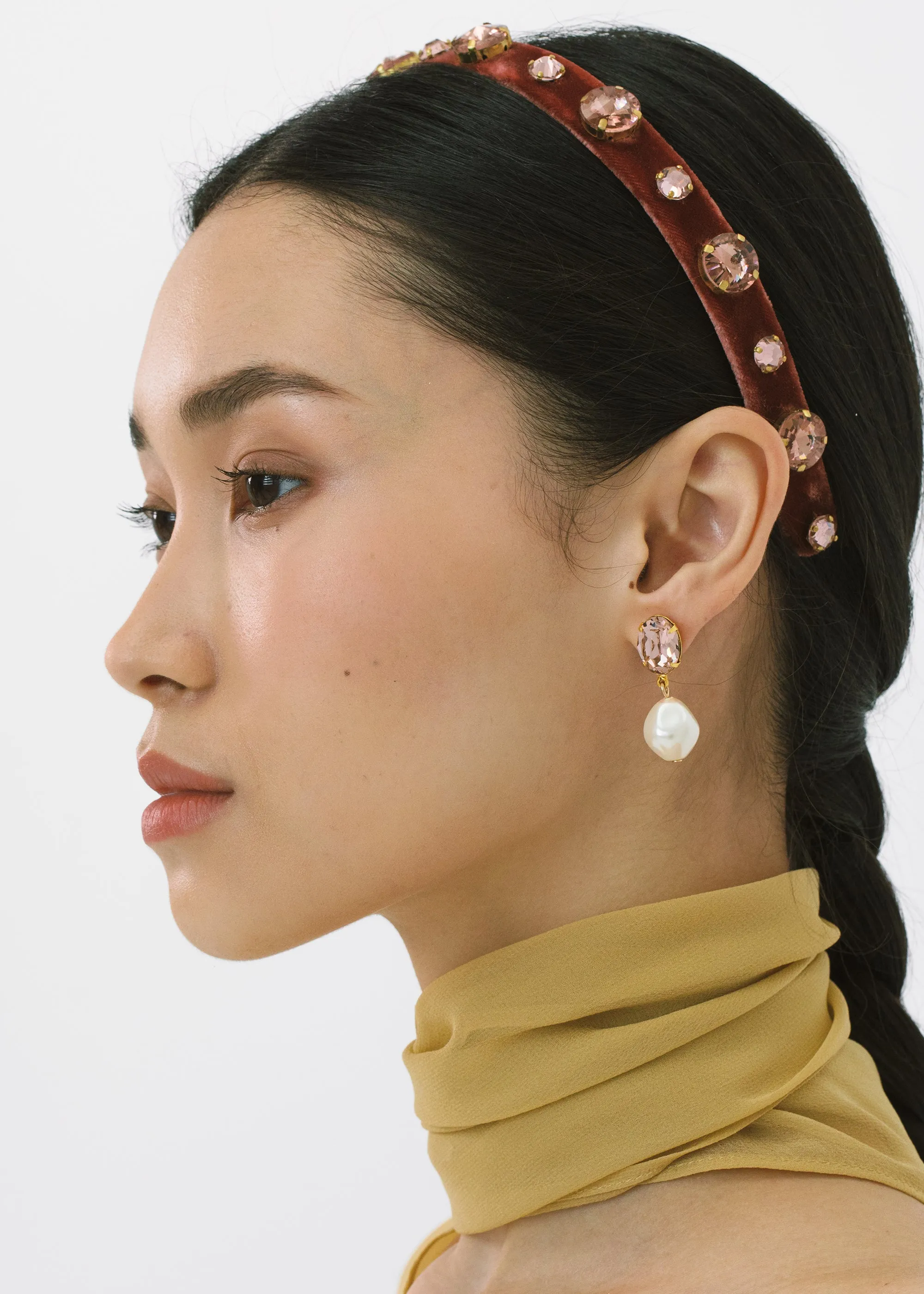 Kendall Headband -- Antique Rose