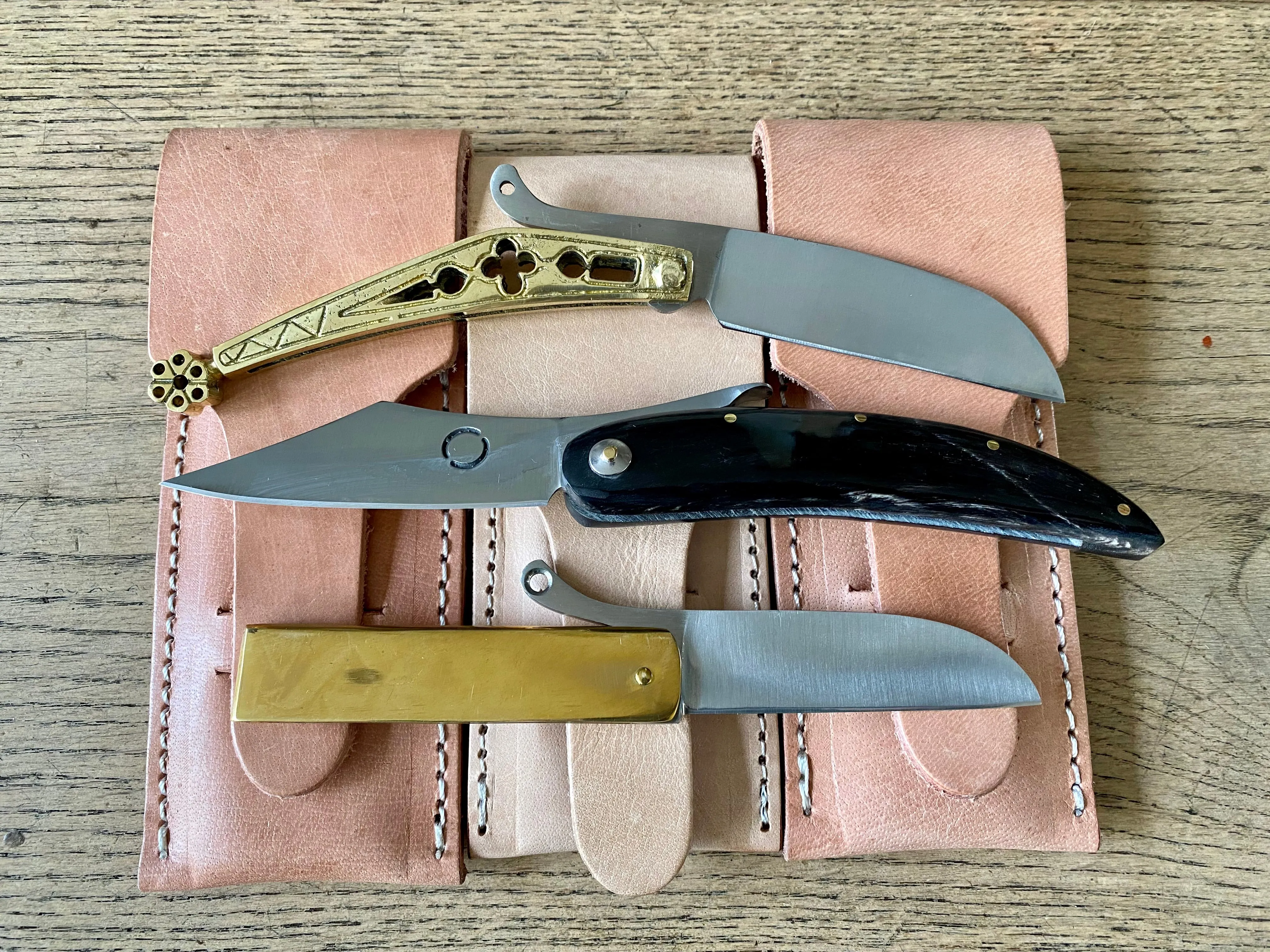 Medieval Horn folding knife TCP66