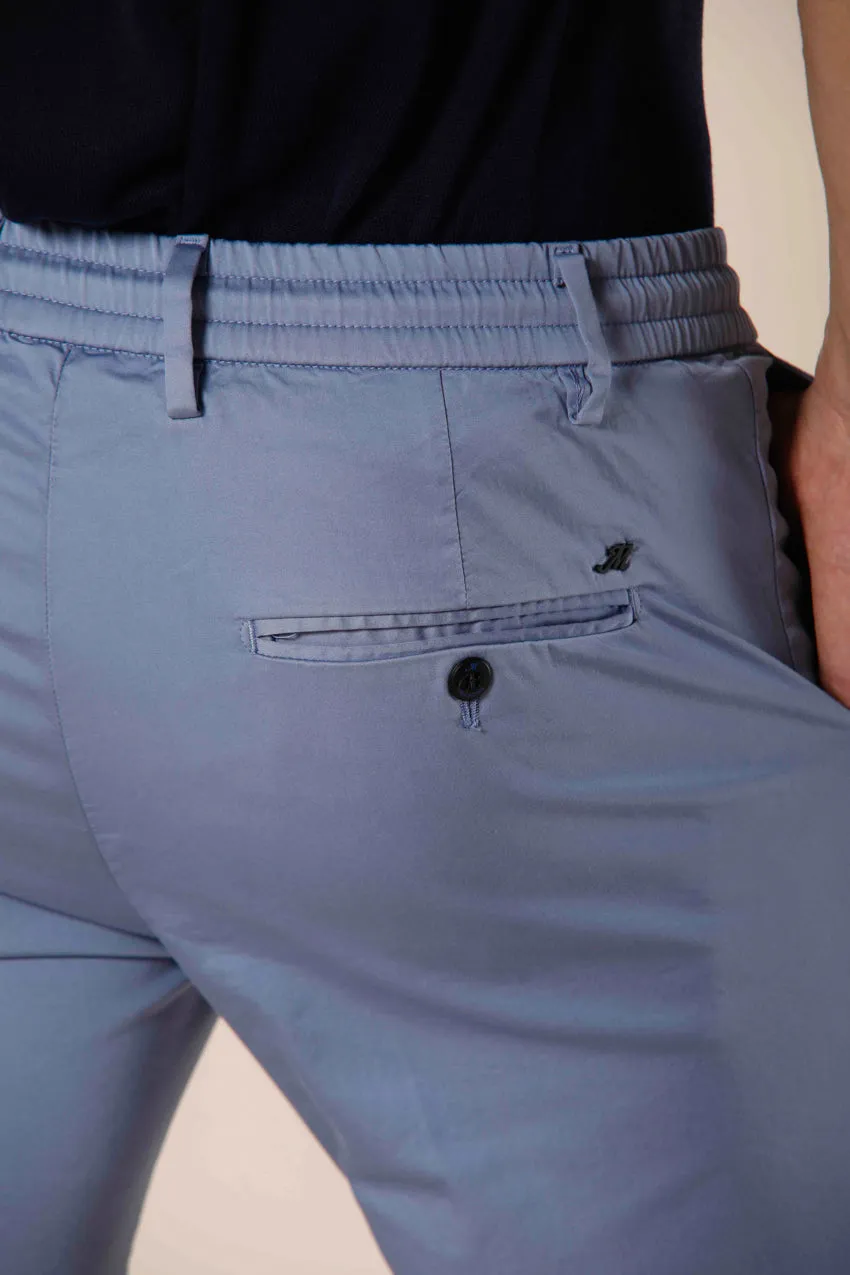 Milano Jogger Travel pantalone chino jogger uomo in raso tecnico travel stretch extra slim