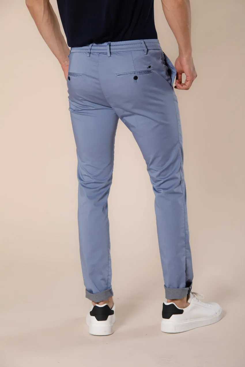 Milano Jogger Travel pantalone chino jogger uomo in raso tecnico travel stretch extra slim