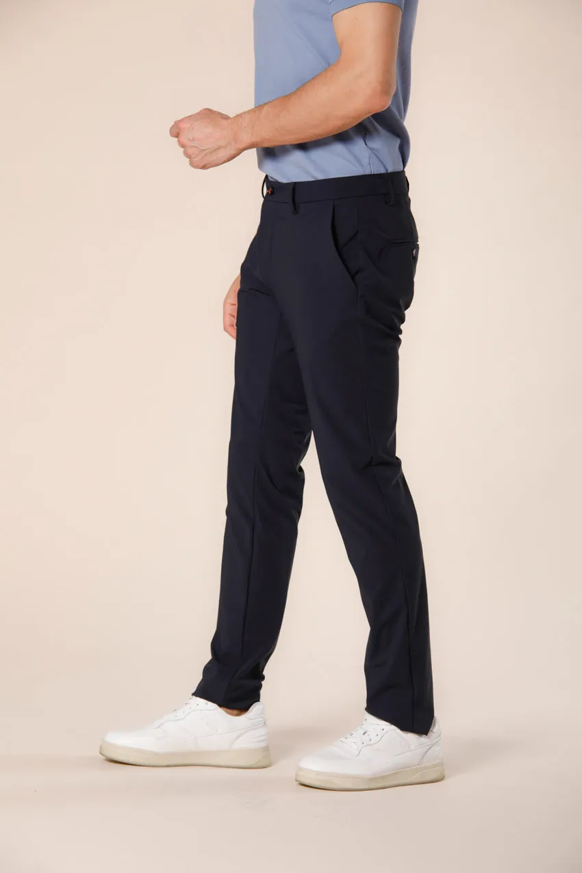 Milano Style Dynamic pantalone chino jogger uomo in jersey super tecnico extra slim