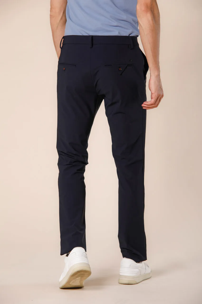 Milano Style Dynamic pantalone chino jogger uomo in jersey super tecnico extra slim